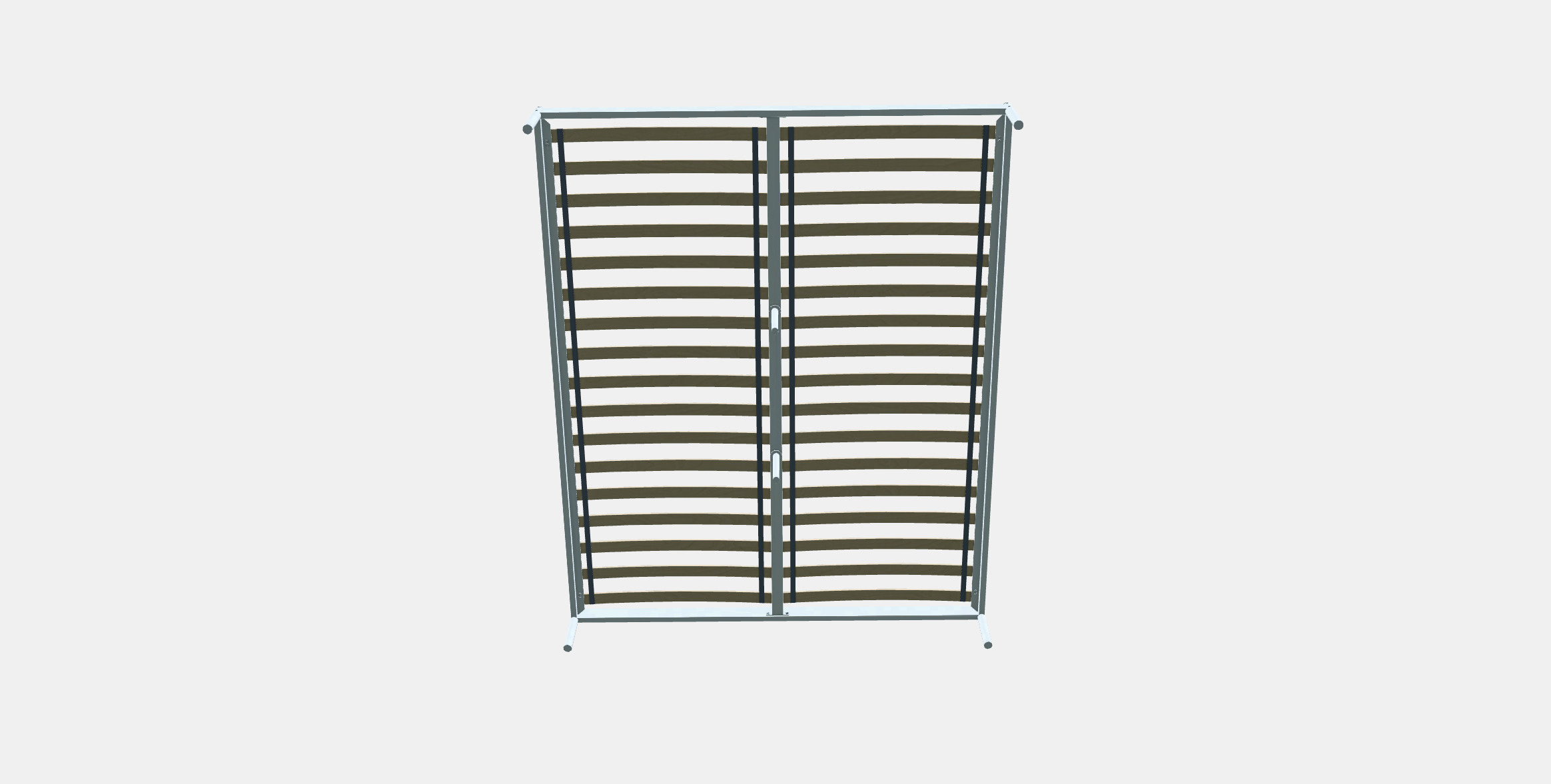 VEVELSTAD Bed frame 2 Low-poly 3D model_7