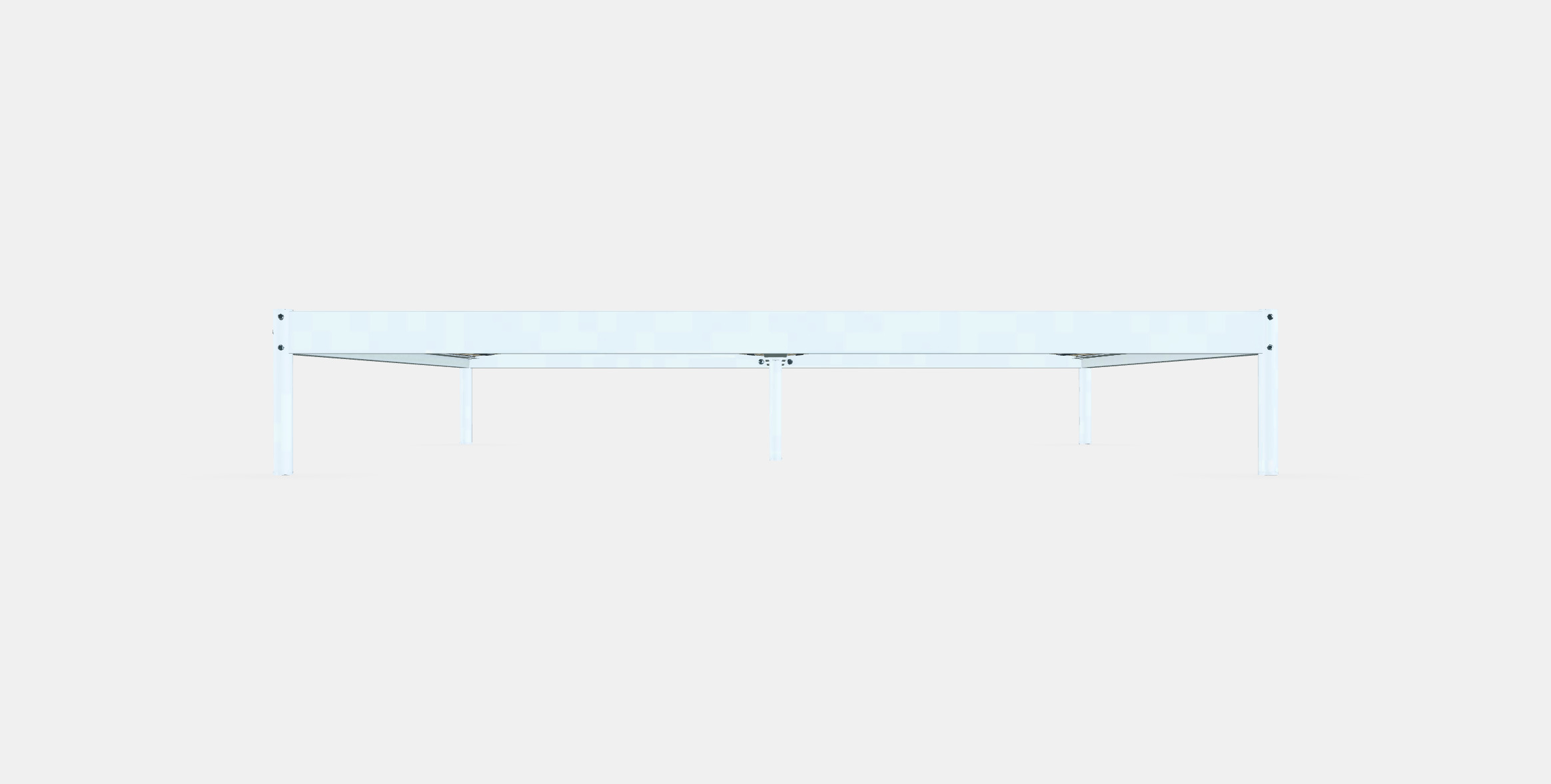 VEVELSTAD Bed frame 2 Low-poly 3D model_15