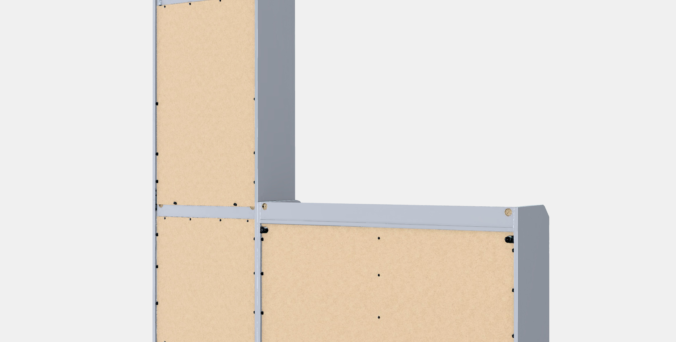 HAUGA Storage combination 8 Low-poly 3D model_7