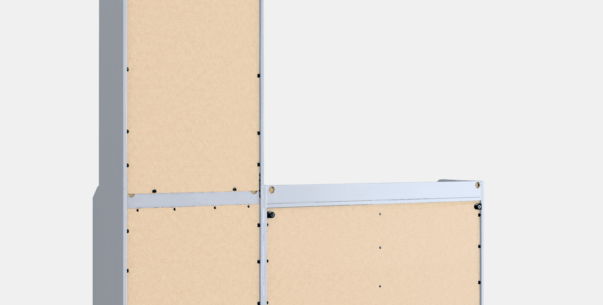 HAUGA Storage combination 8 Low-poly 3D model_5