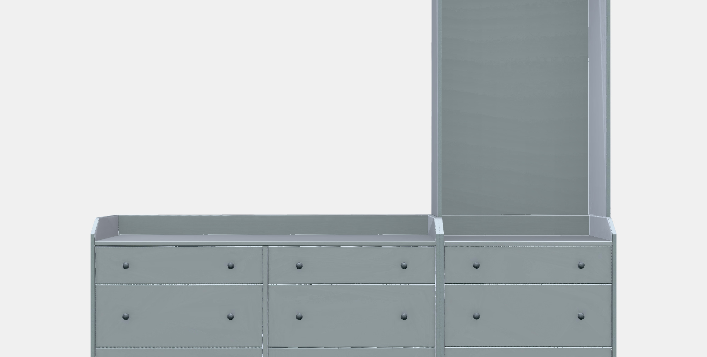 HAUGA Storage combination 8 Low-poly 3D model_11