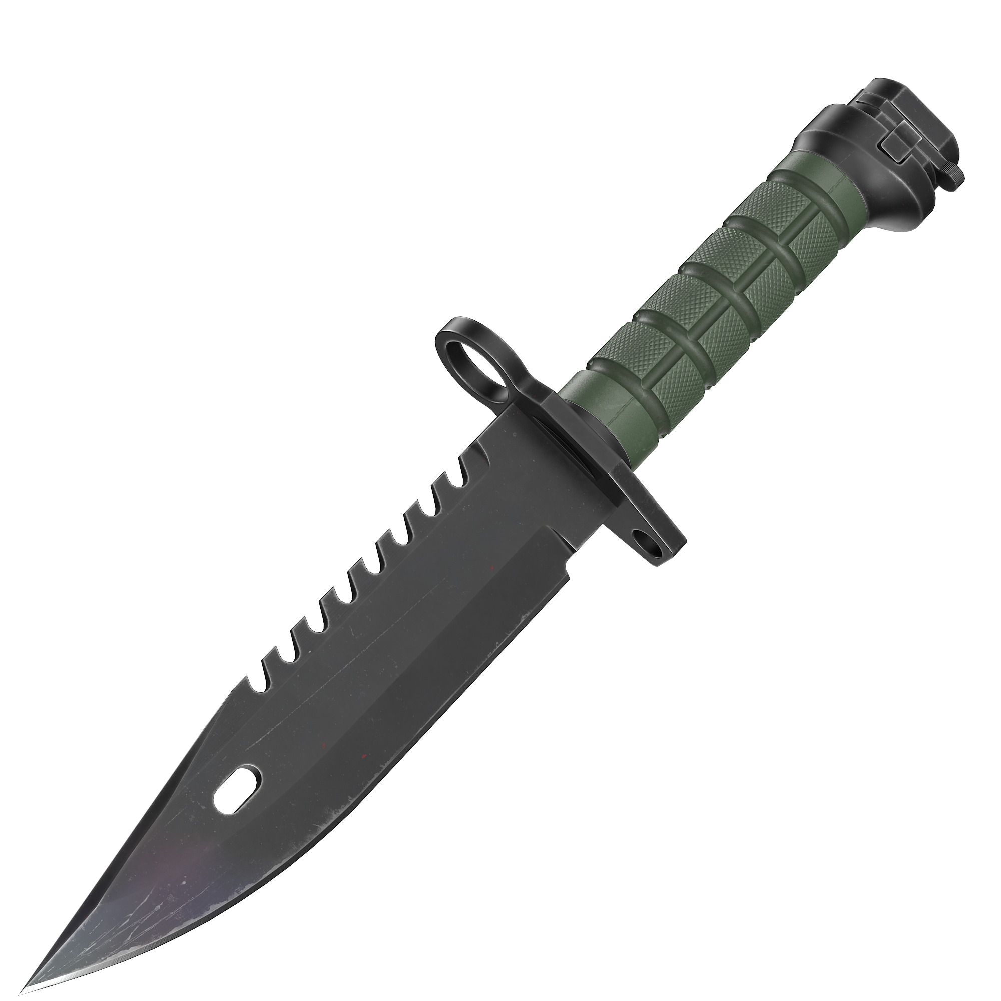 Battle knife Low-poly 3D model_45