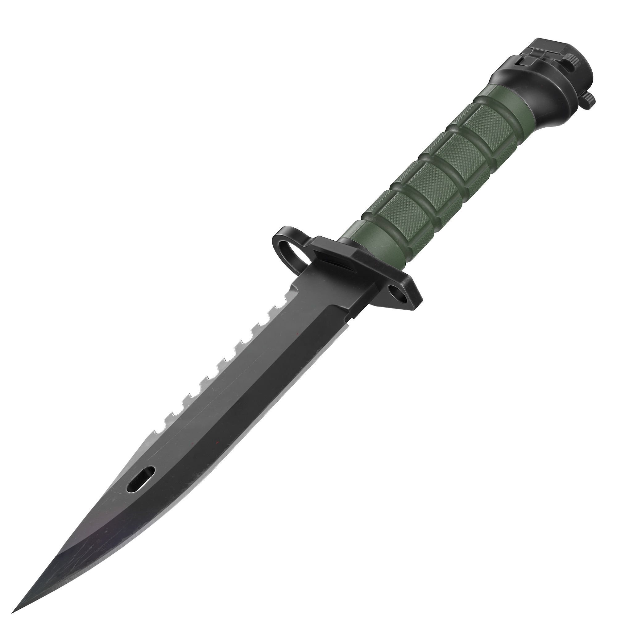 Battle knife Low-poly 3D model_18