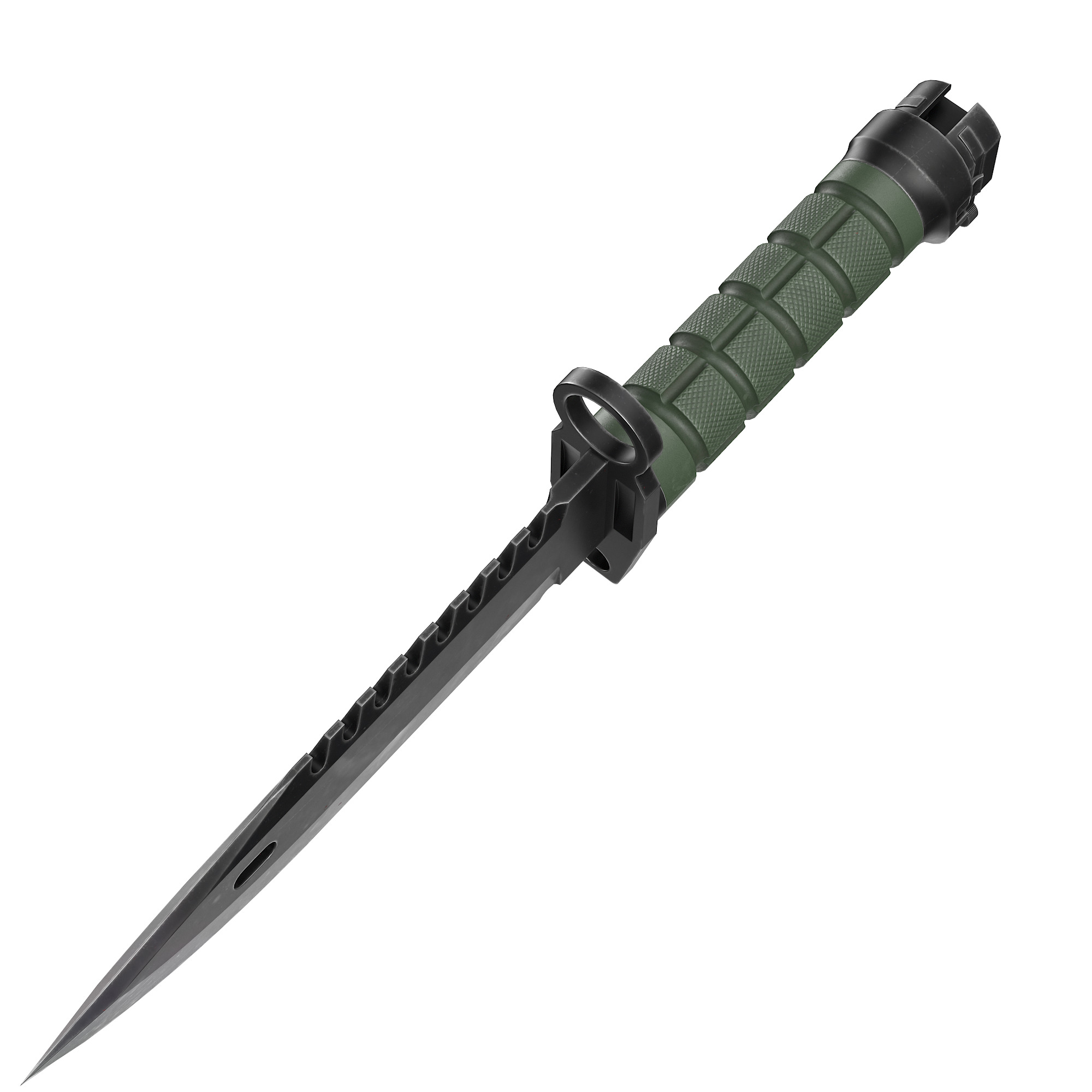 Battle knife Low-poly 3D model_39