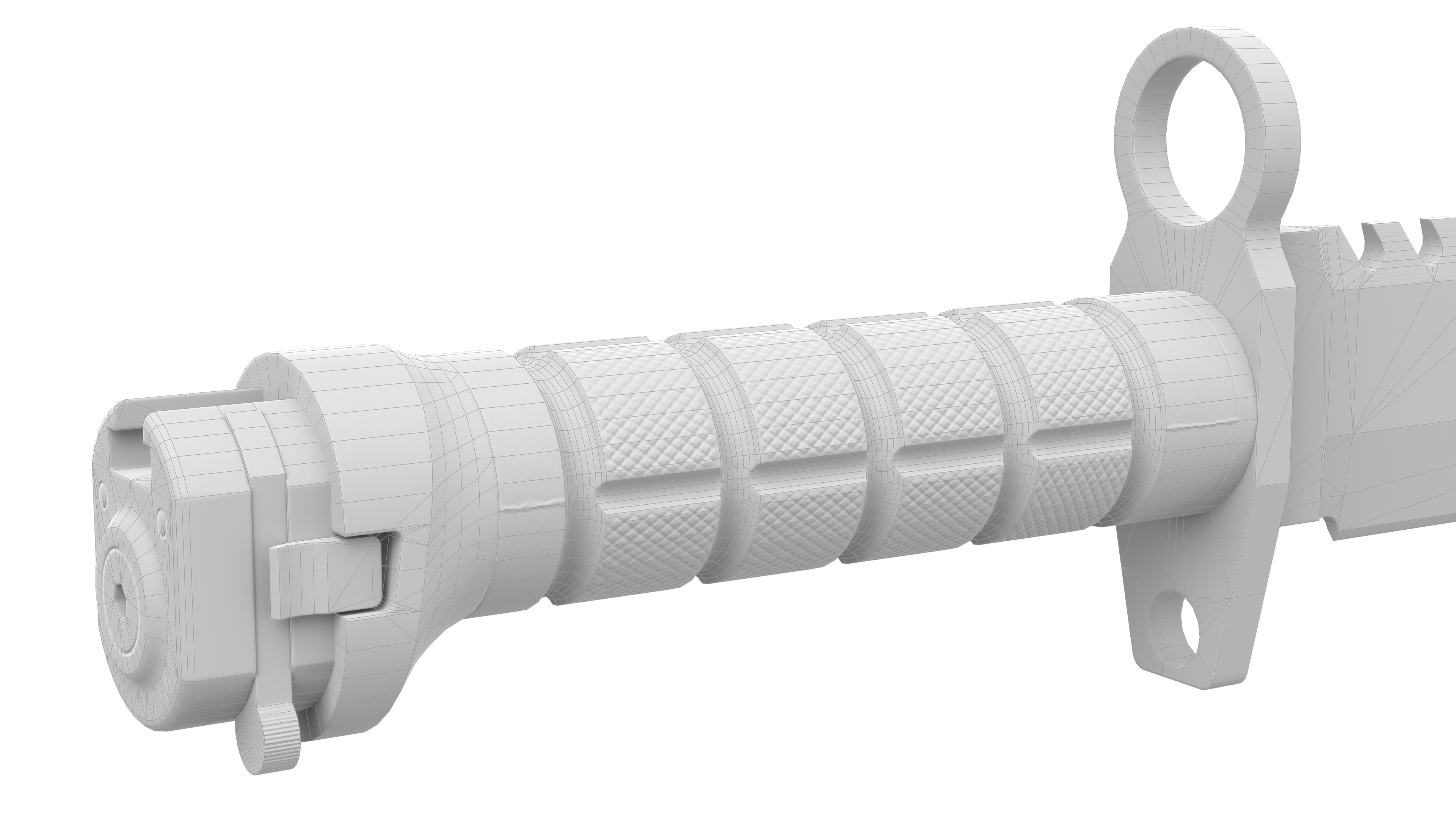 Battle knife Low-poly 3D model_12