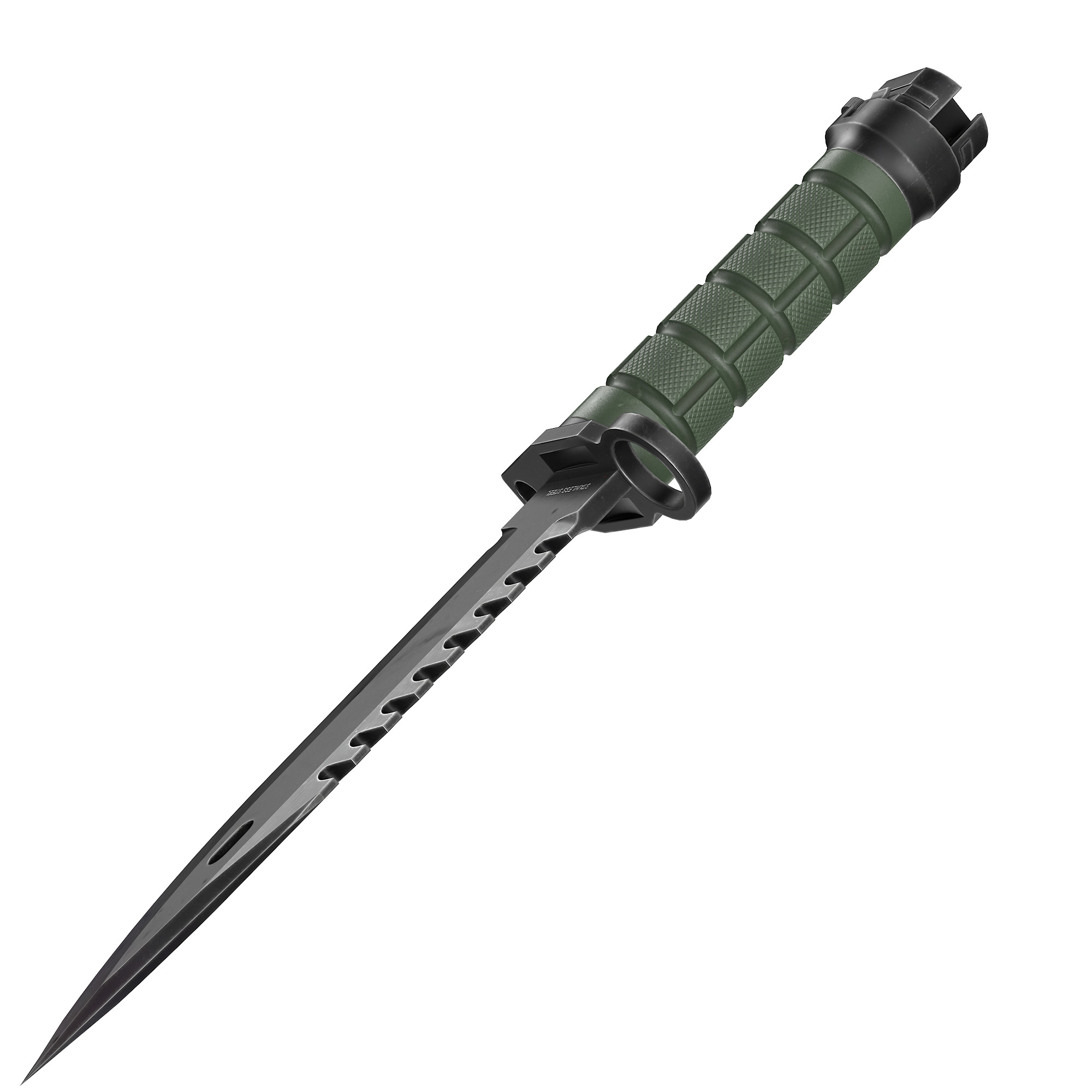 Battle knife Low-poly 3D model_36