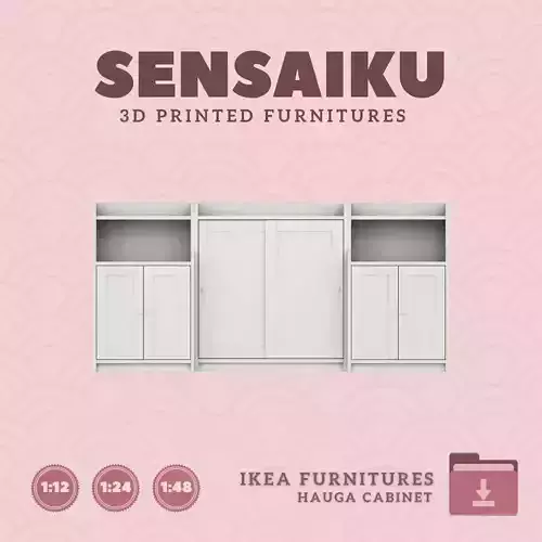 Cabinet Combination Doors for Mini Dollhouse IKEA 3D Print