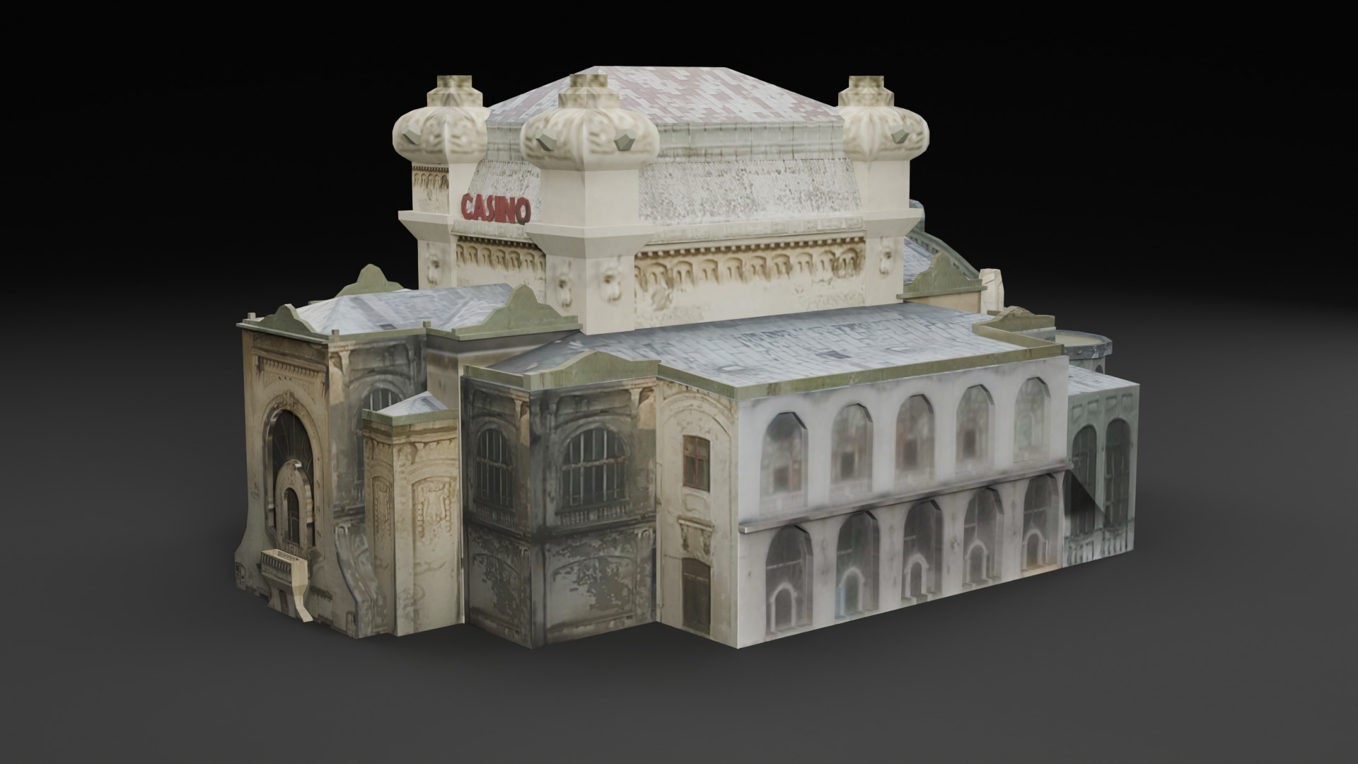 Romania Landmark Buildings Pack Low-poly 3D model_16