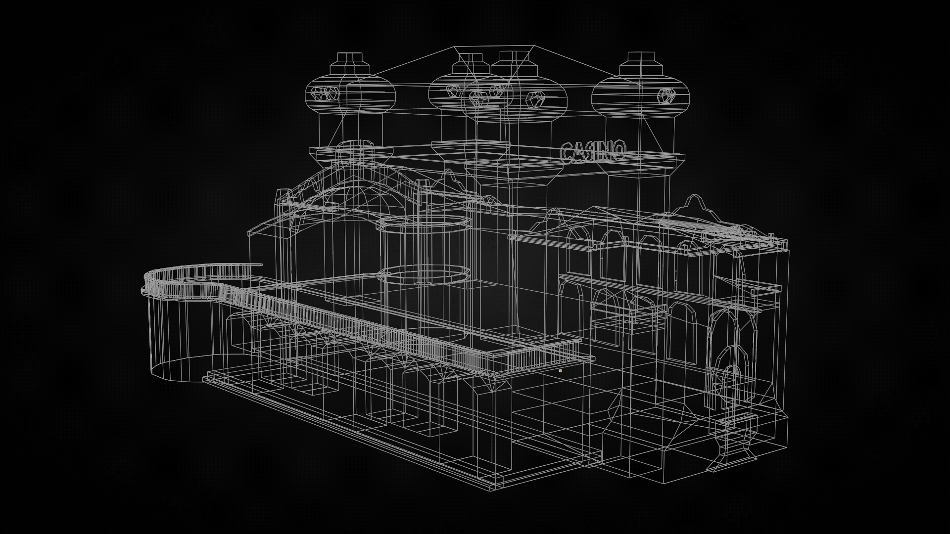 Romania Landmark Buildings Pack Low-poly 3D model_10