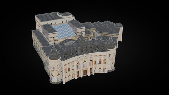 Romania Landmark Buildings Pack Low-poly 3D model 3