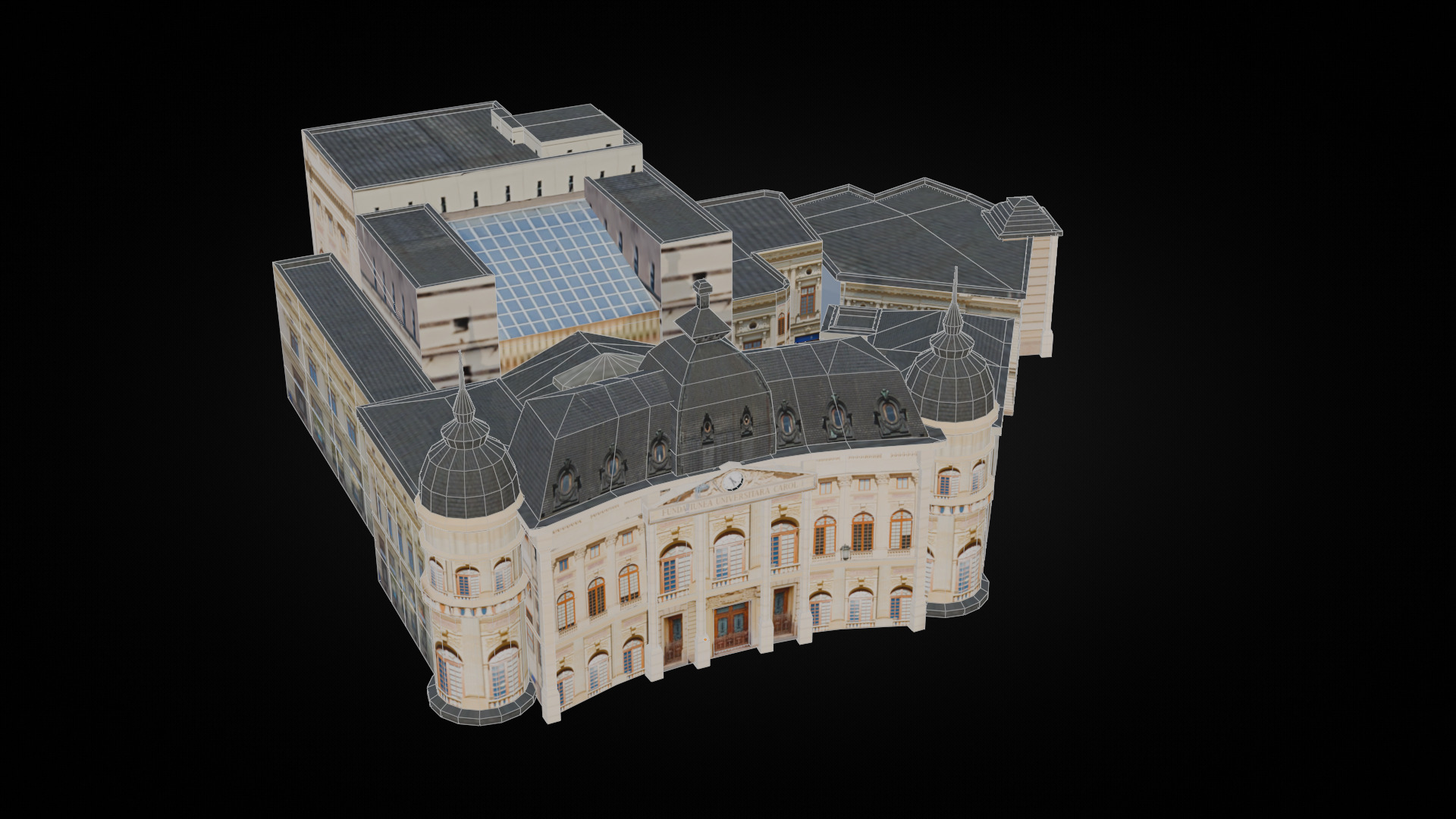 Romania Landmark Buildings Pack Low-poly 3D model_2