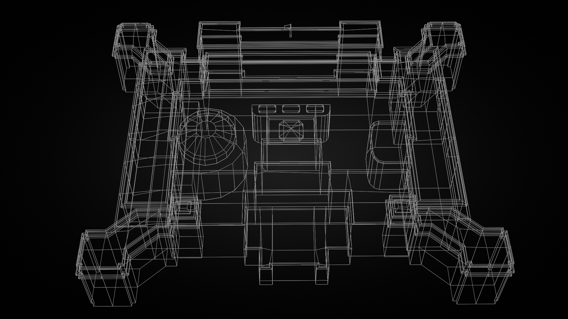 Romania Landmark Buildings Pack Low-poly 3D model_17