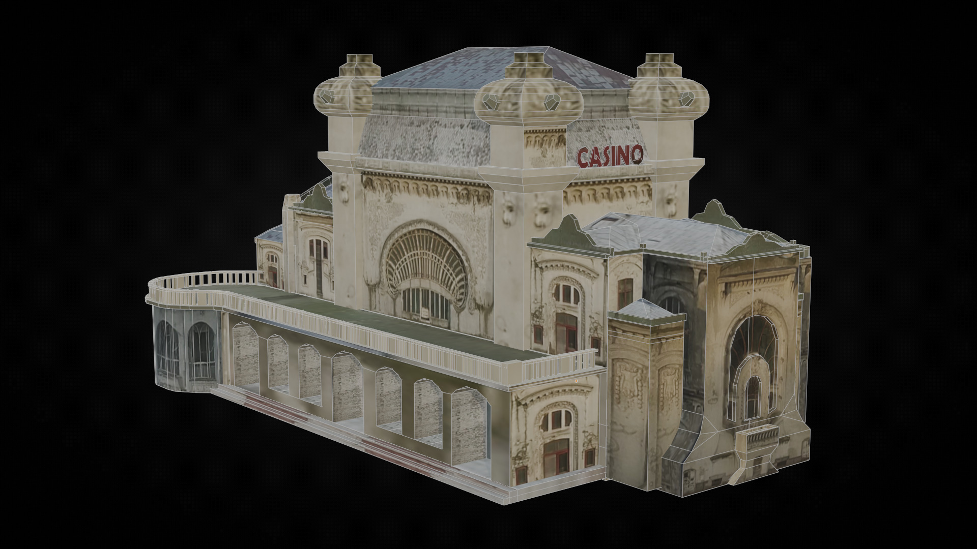 Romania Landmark Buildings Pack Low-poly 3D model_12