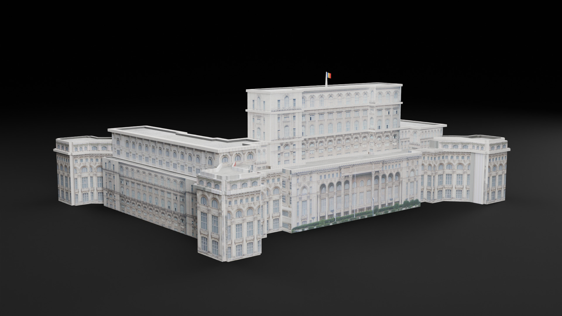 Romania Landmark Buildings Pack Low-poly 3D model_18