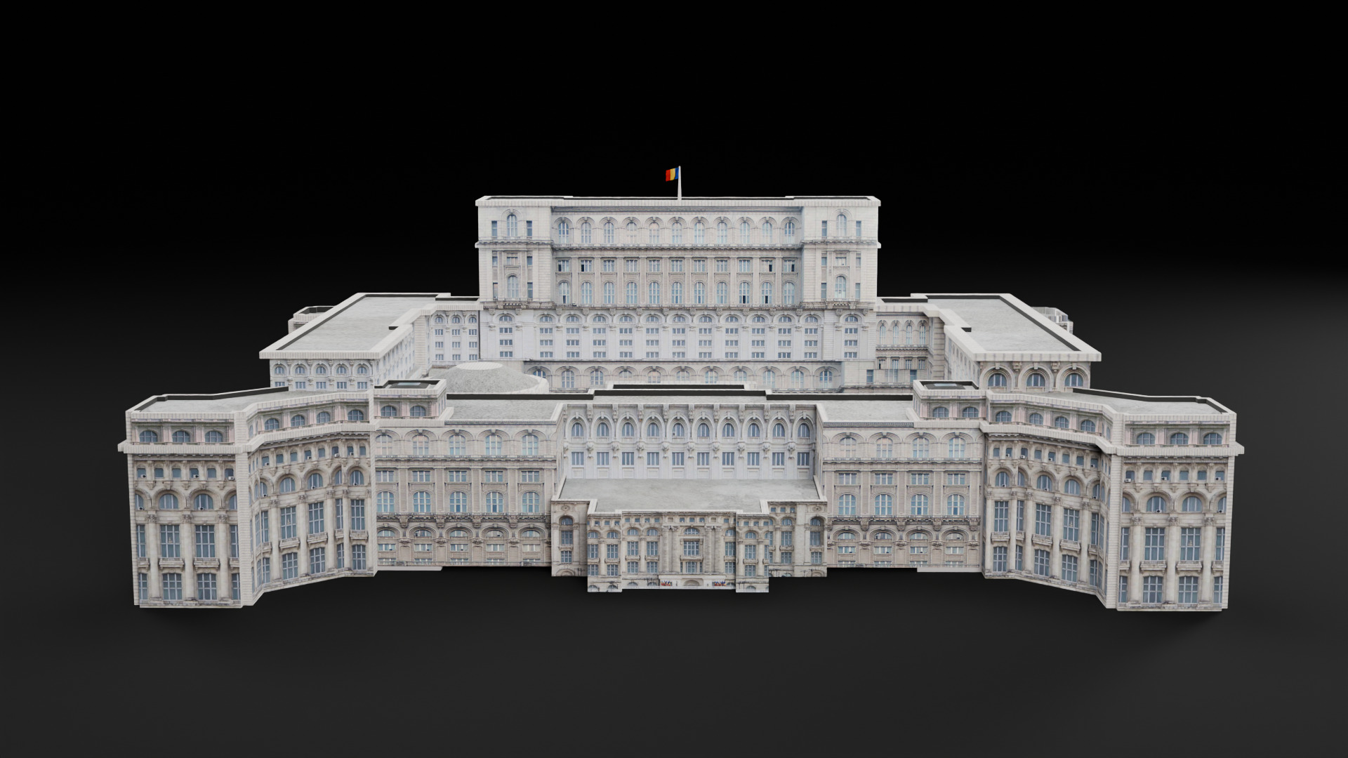 Romania Landmark Buildings Pack Low-poly 3D model_22