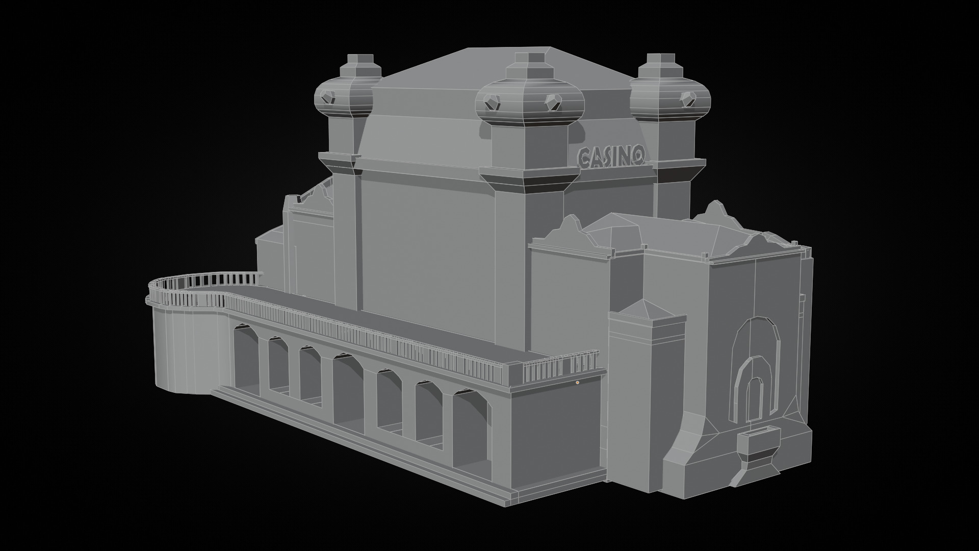 Romania Landmark Buildings Pack Low-poly 3D model_7