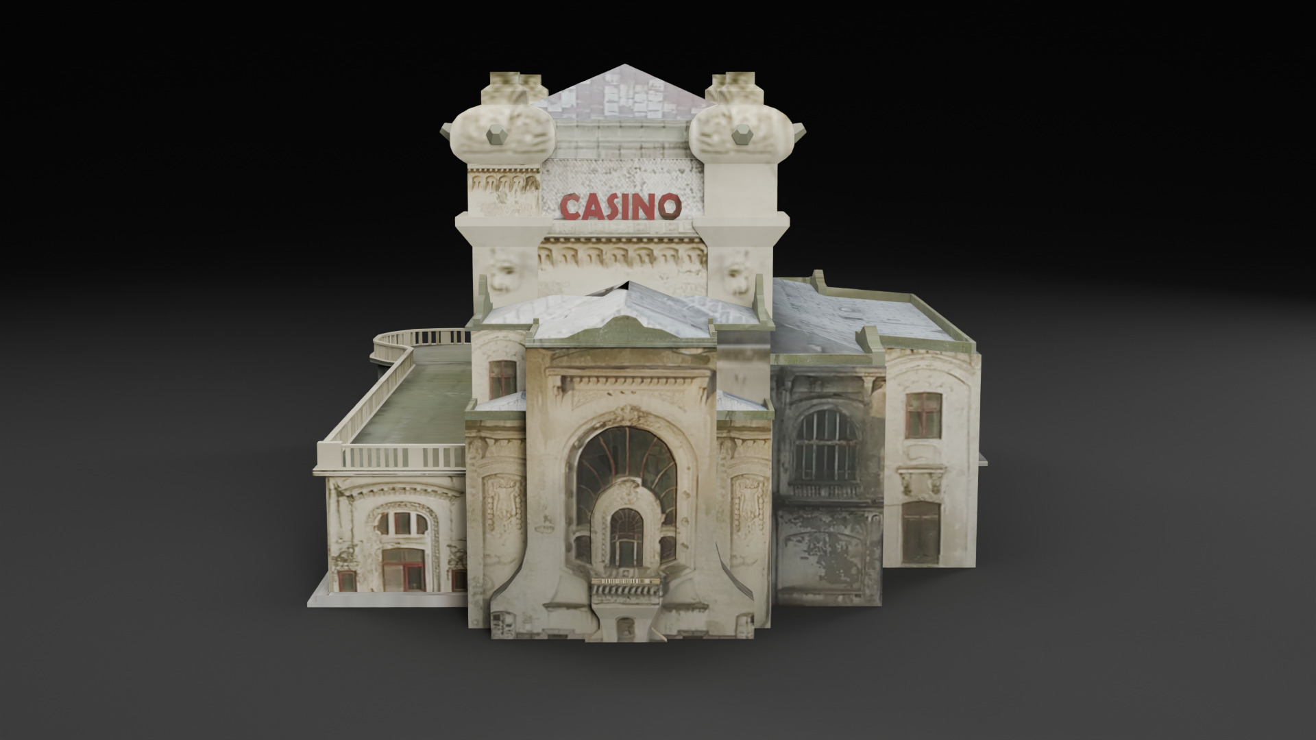 Romania Landmark Buildings Pack Low-poly 3D model_11