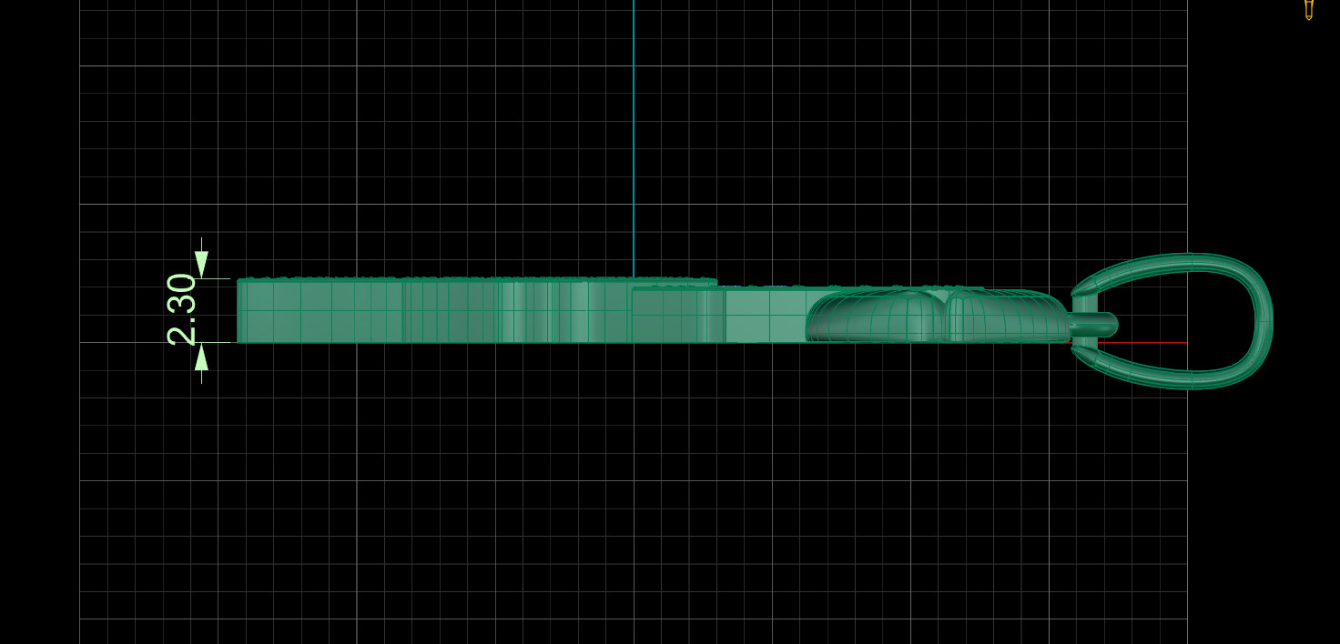 Pendant Lips 3D print model_4