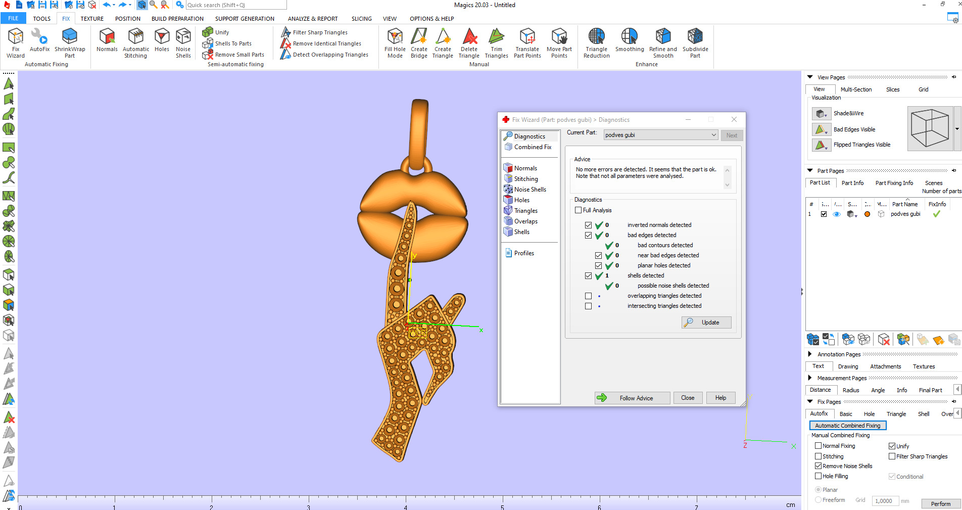 Pendant Lips 3D print model_7