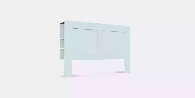 BRIMNES Headboard with storage compartment 1