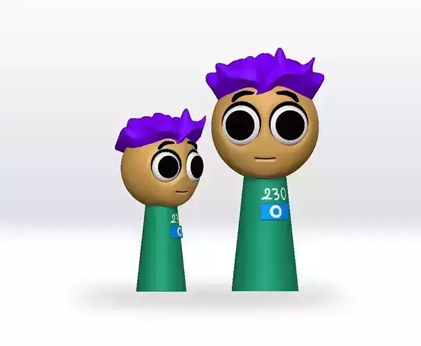 Sprunki Squid game 2 Thanos STL 3D Character Fanart