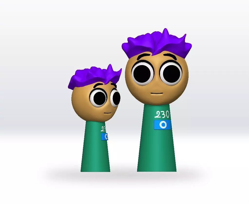 Sprunki Squid game 2 Thanos STL 3D Character Fanart 3D print model