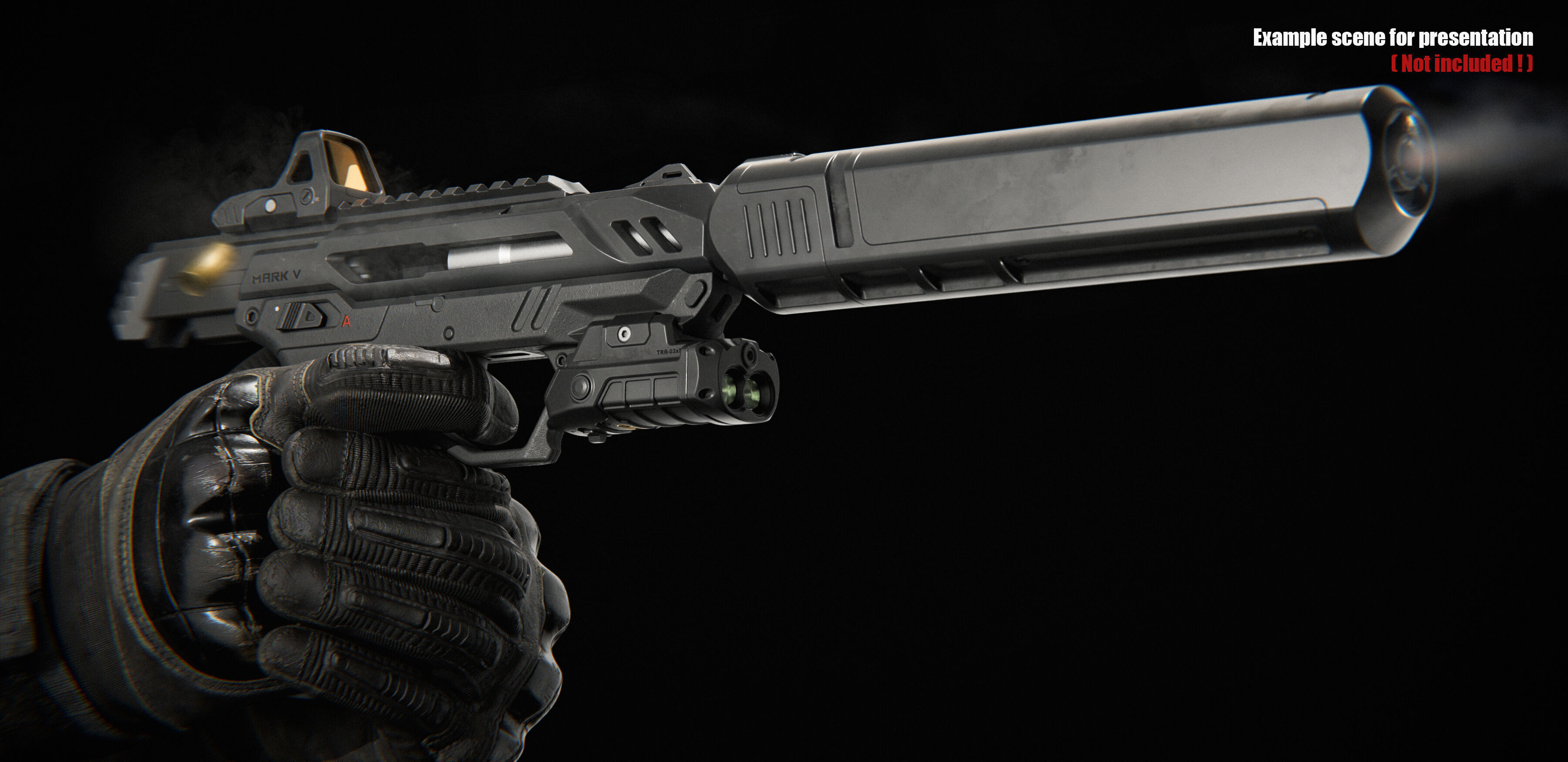 Pistol Concept 3D model_12