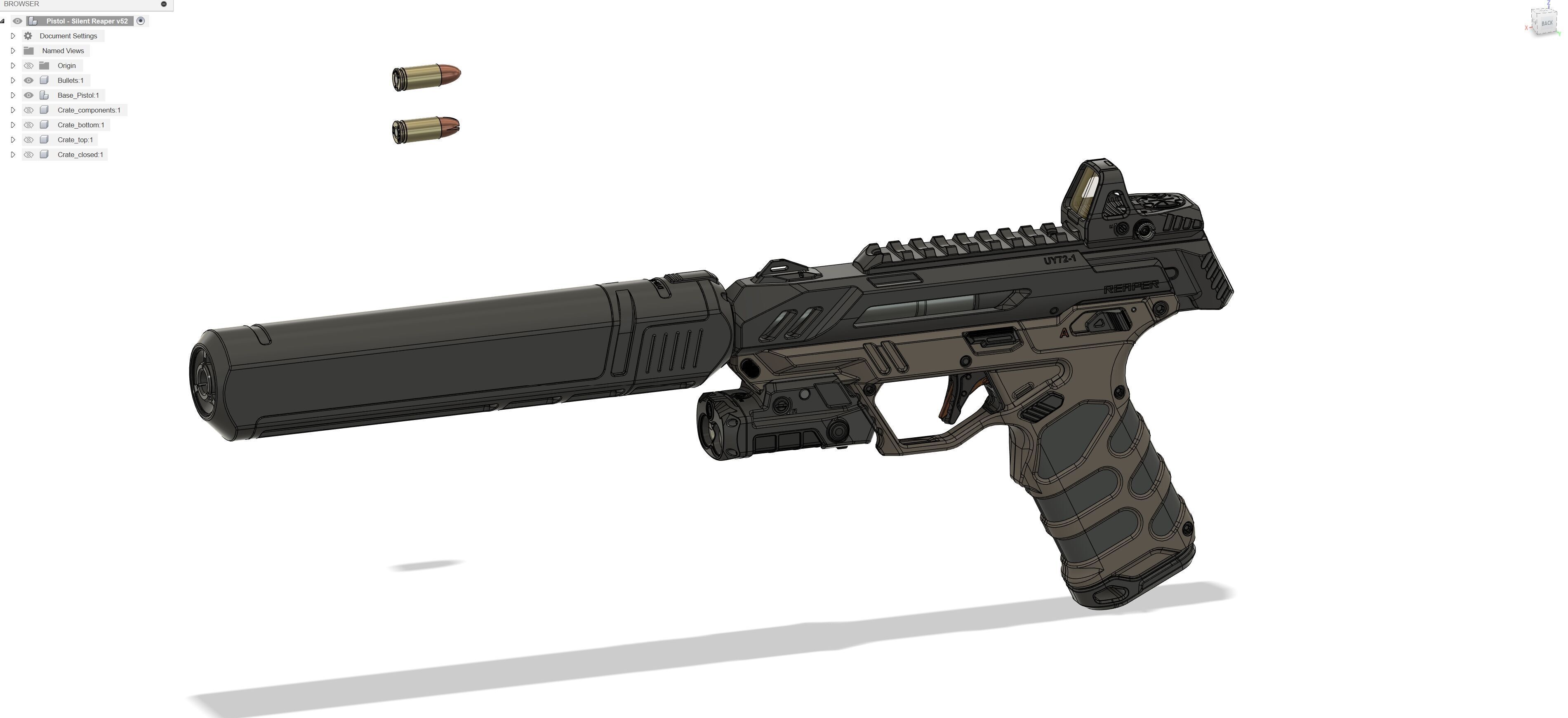 Pistol Concept 3D model_19