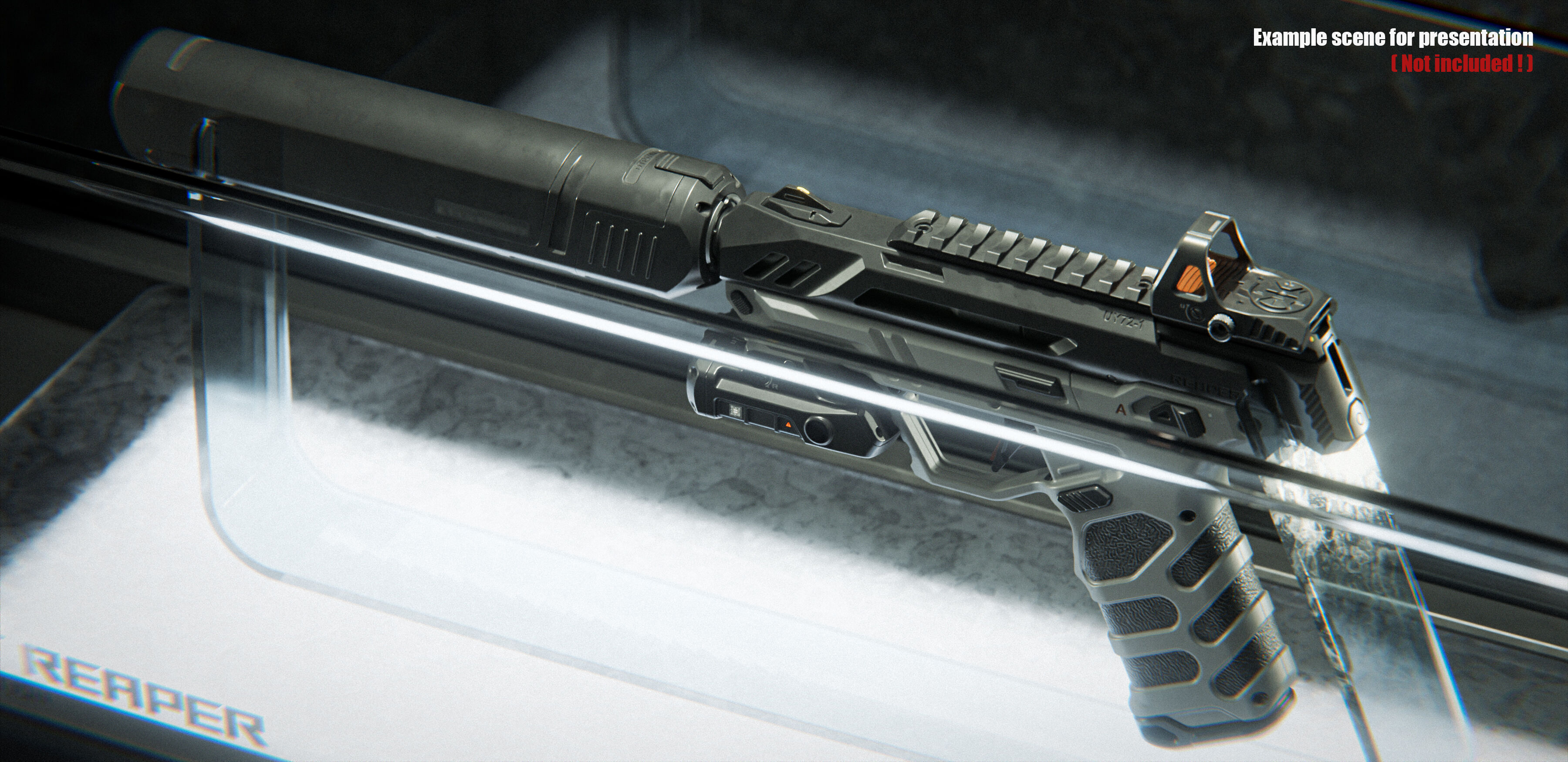 Pistol Concept 3D model_10