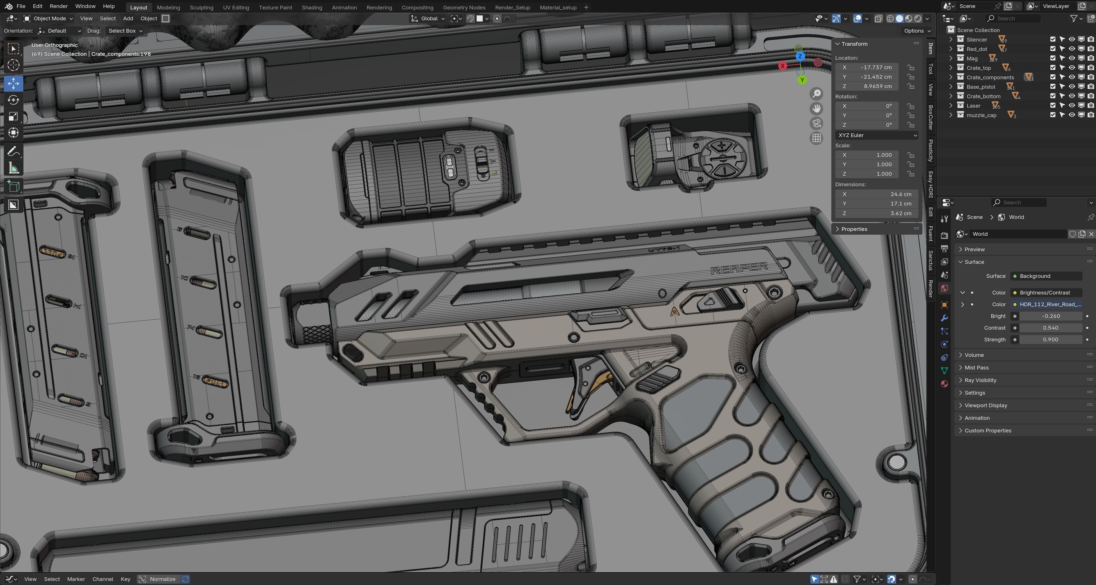 Pistol Concept 3D model_18