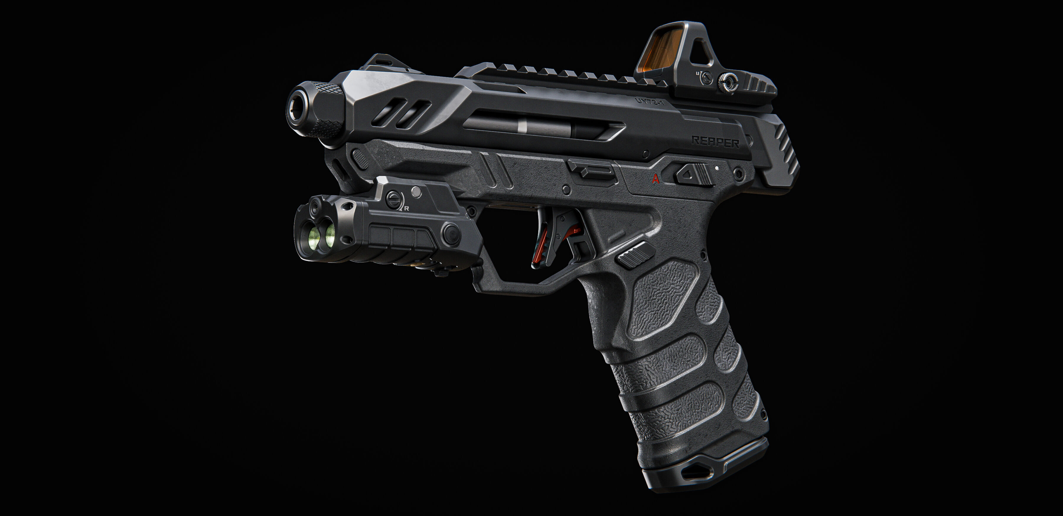 Pistol Concept 3D model_5