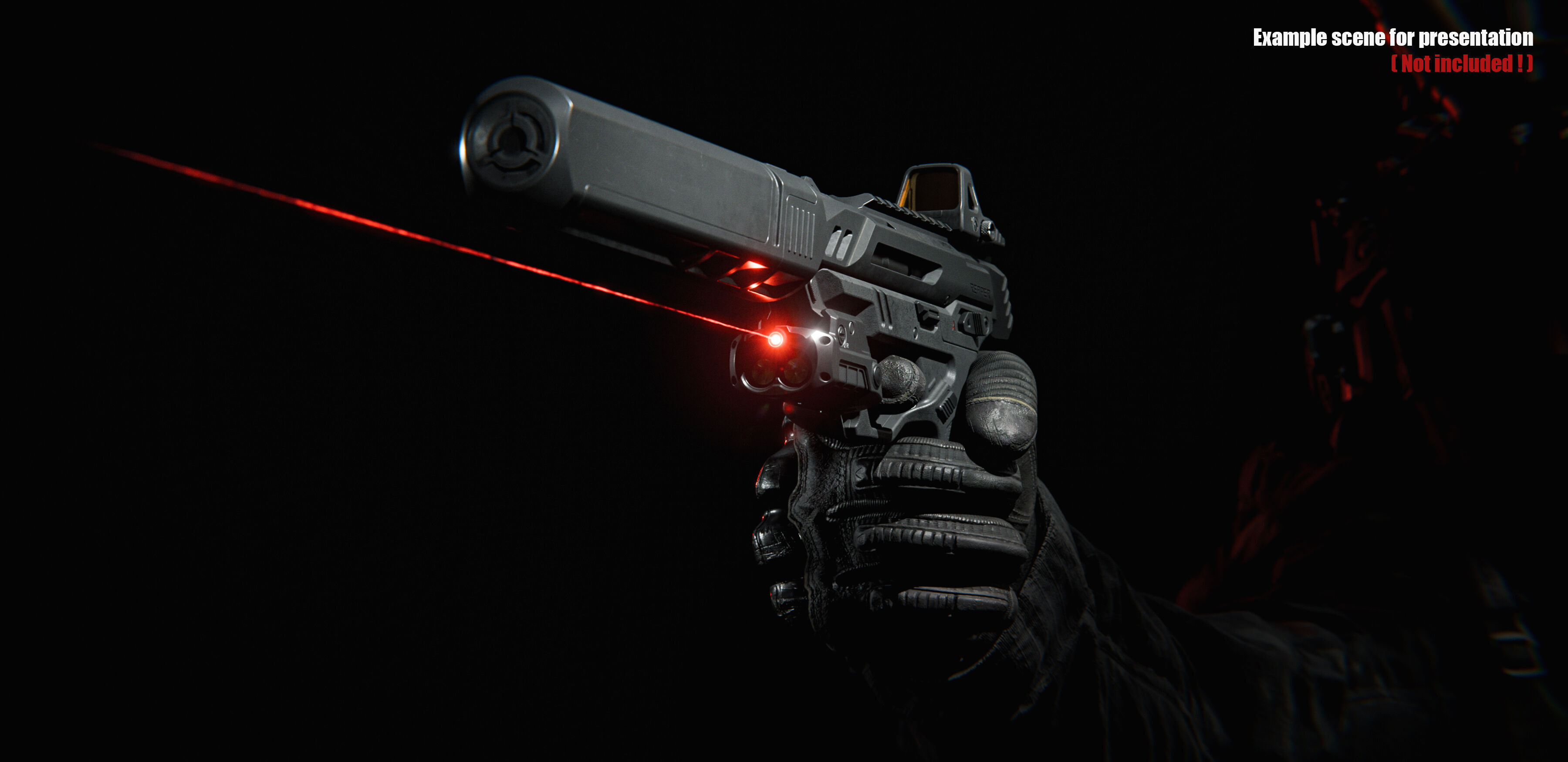Pistol Concept 3D model_13