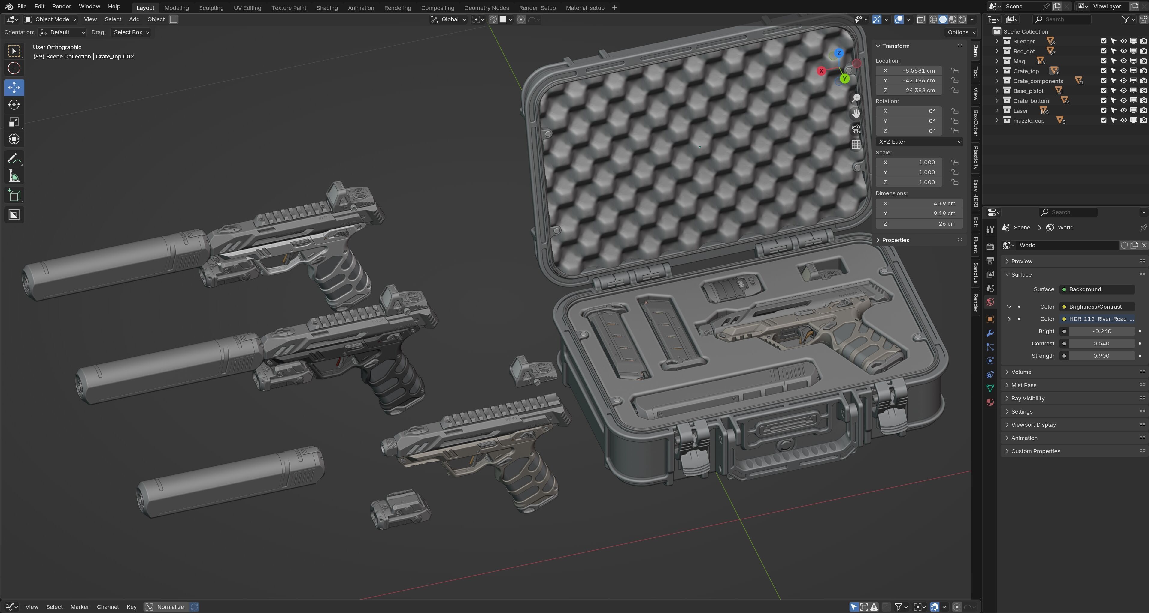 Pistol Concept 3D model_16