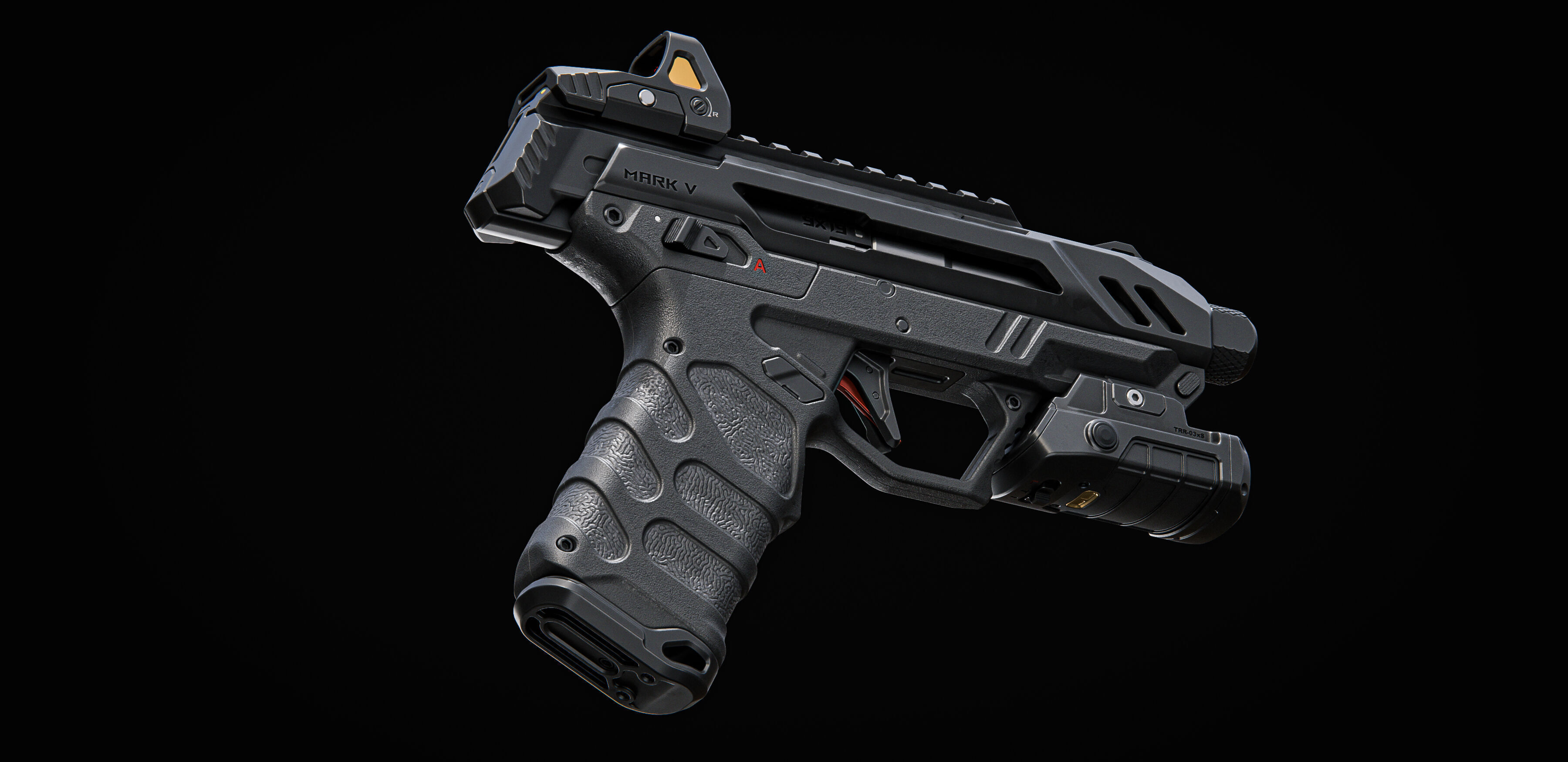 Pistol Concept 3D model_6