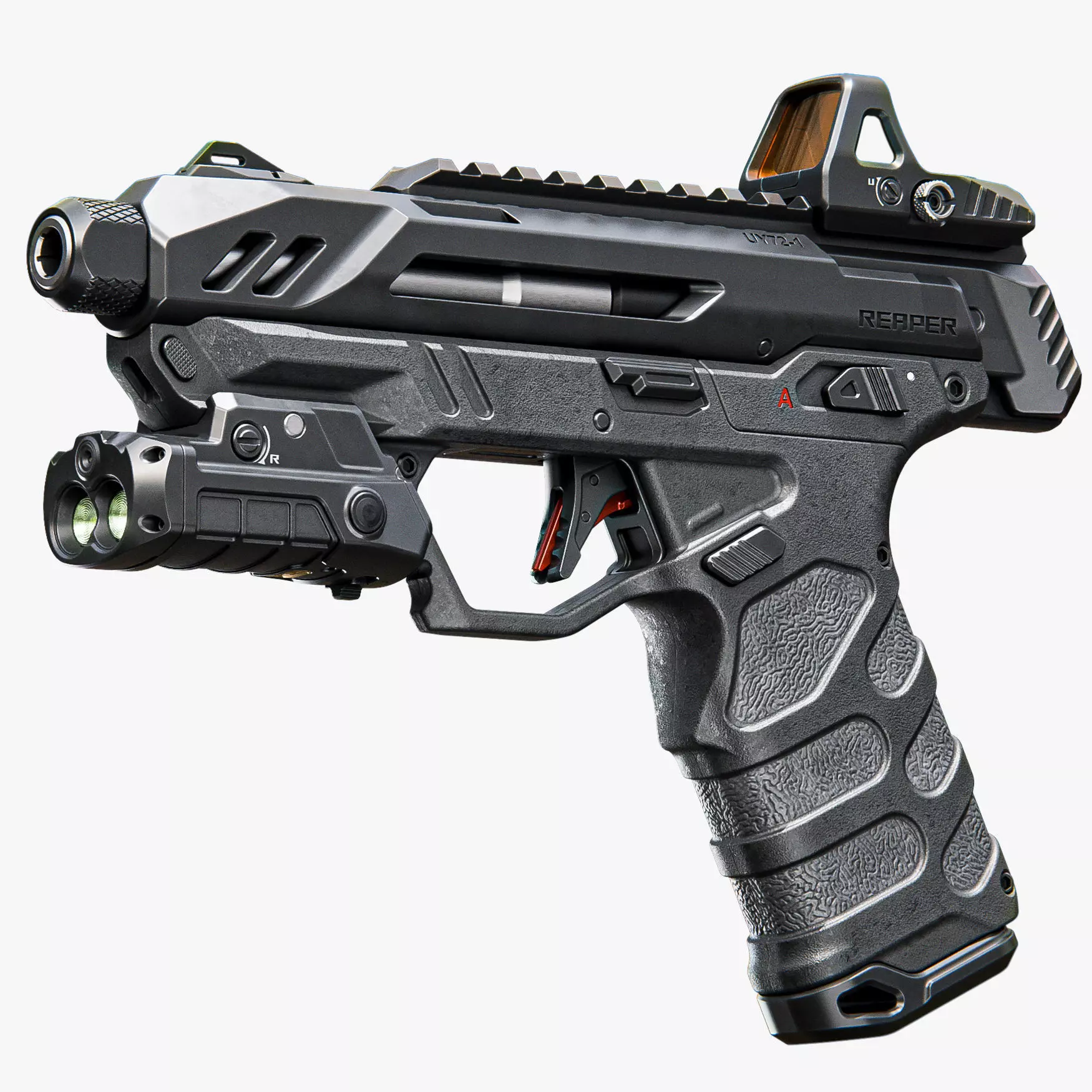 Pistol Concept 3D model_0