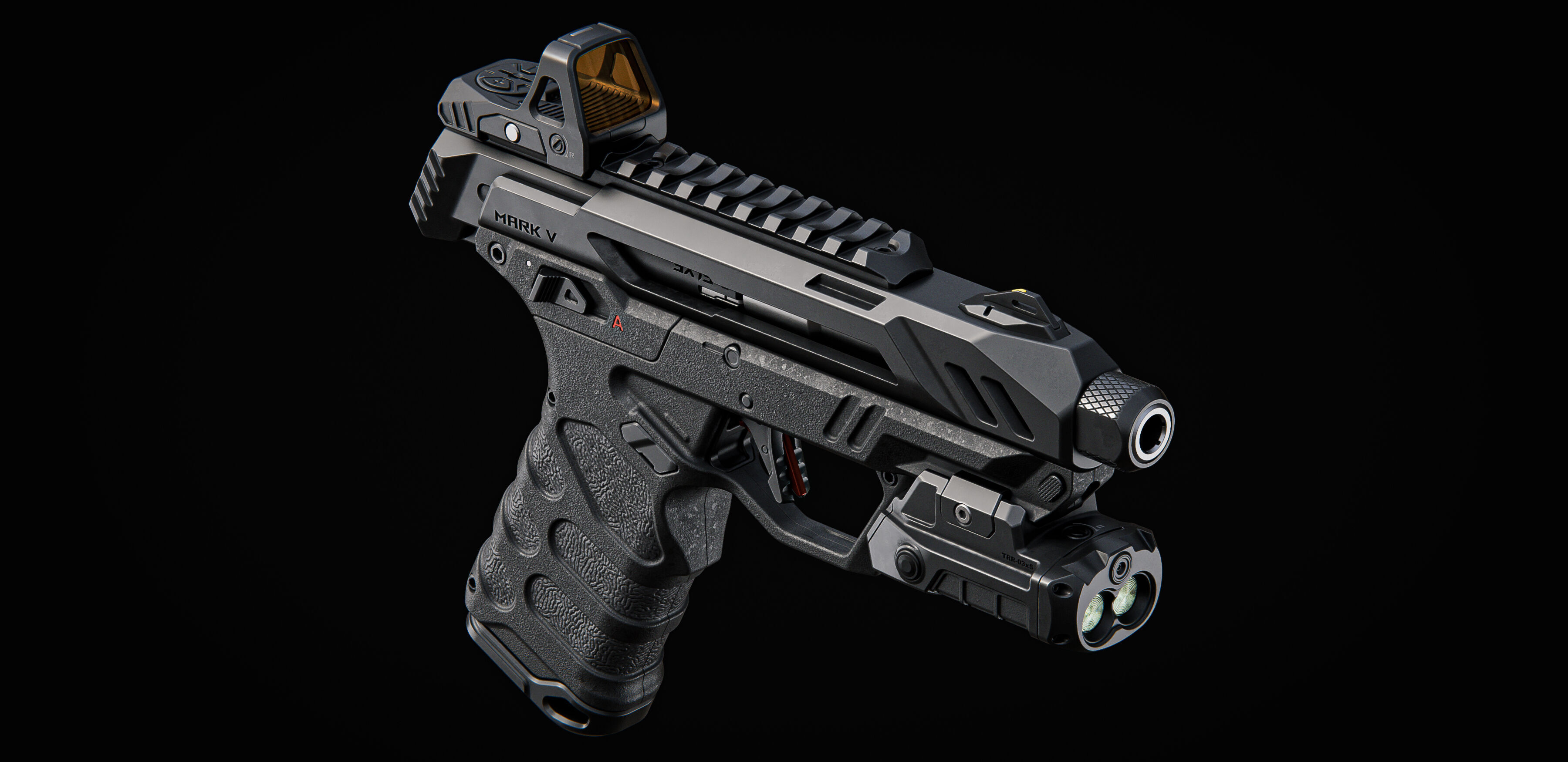 Pistol Concept 3D model_7