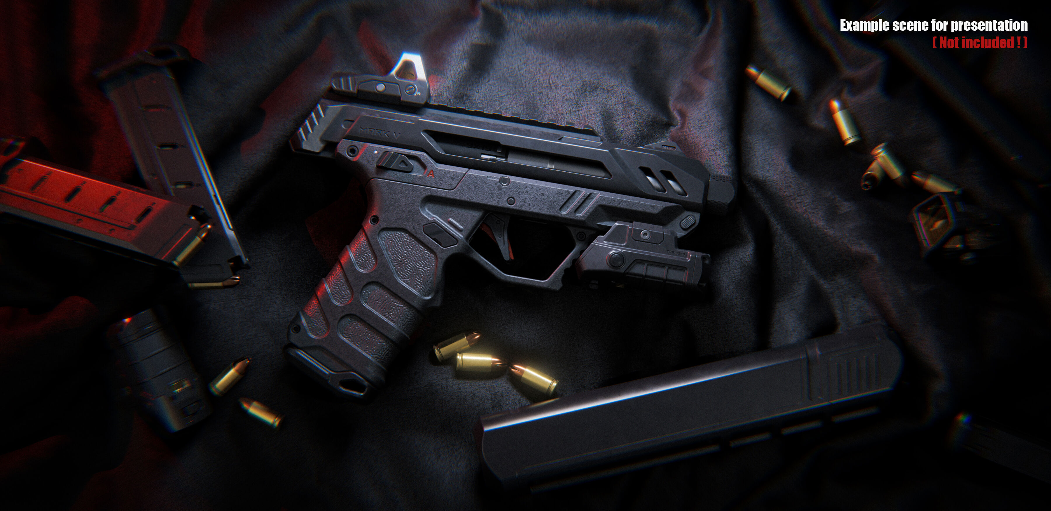 Pistol Concept 3D model_15