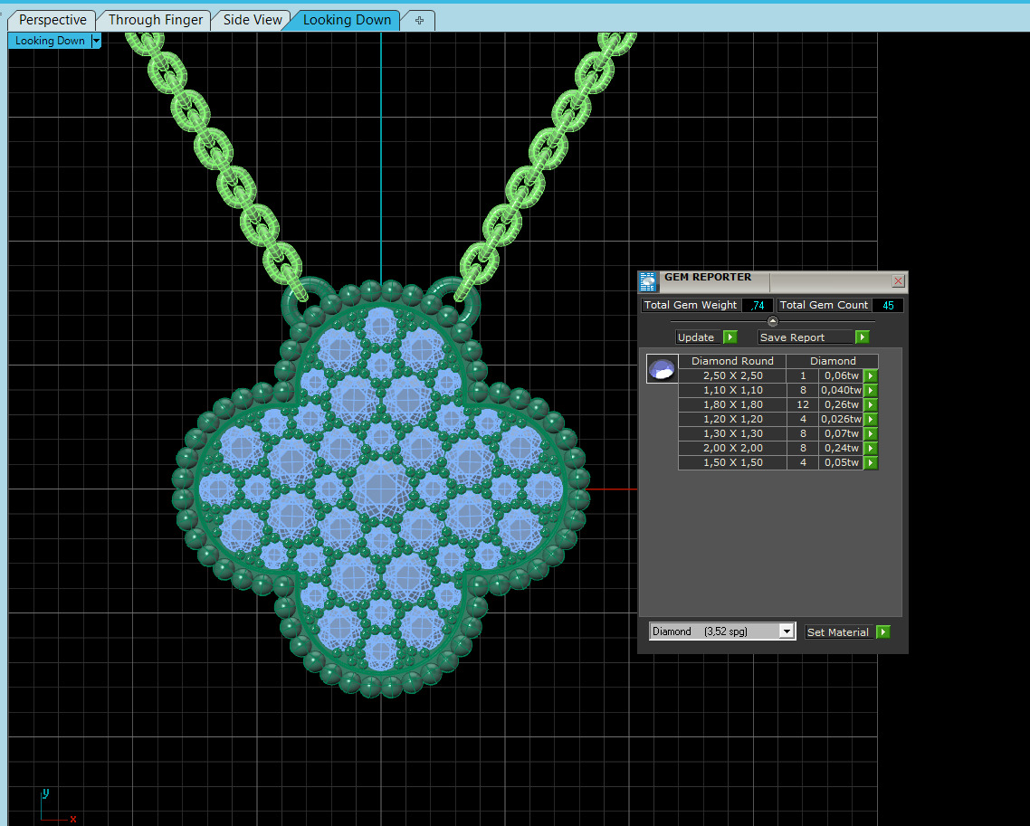 Perlee Magic Alhambra pendant 3D print model_5