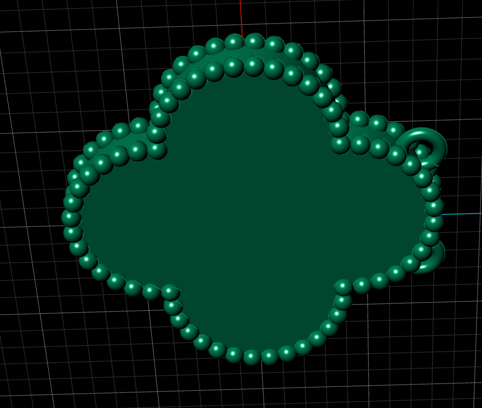 Perlee Magic Alhambra pendant 3D print model_10