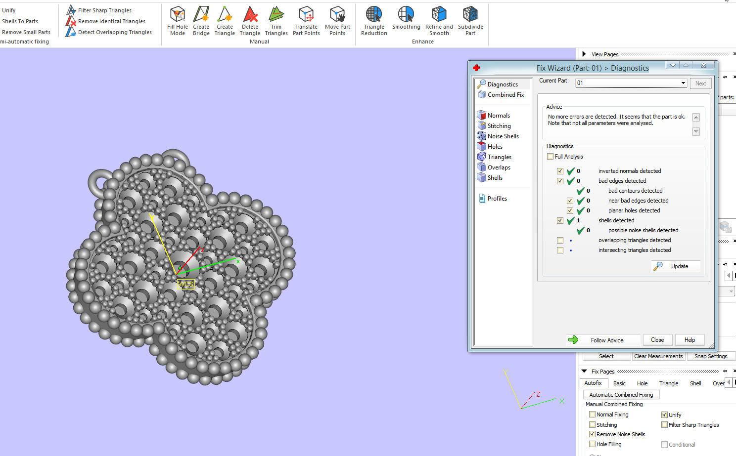 Perlee Magic Alhambra pendant 3D print model_12