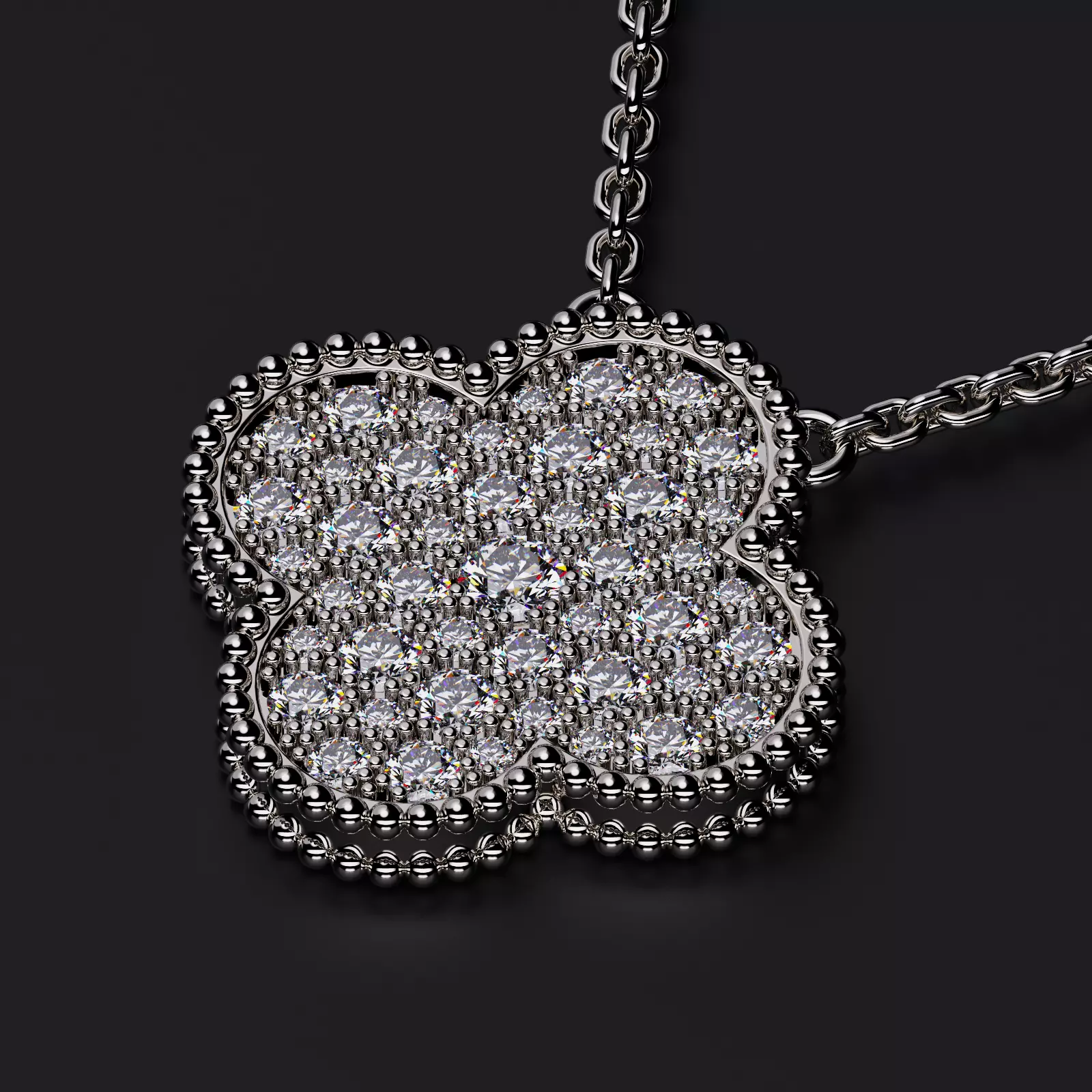 Perlee Magic Alhambra pendant 3D print model_0