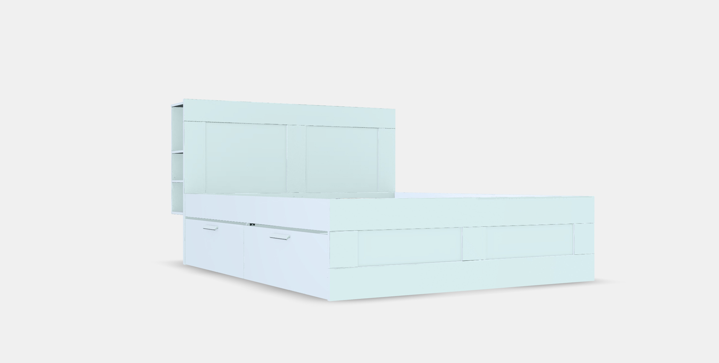 BRIMNES Bed frame w storage and headboard 4 3D model_10
