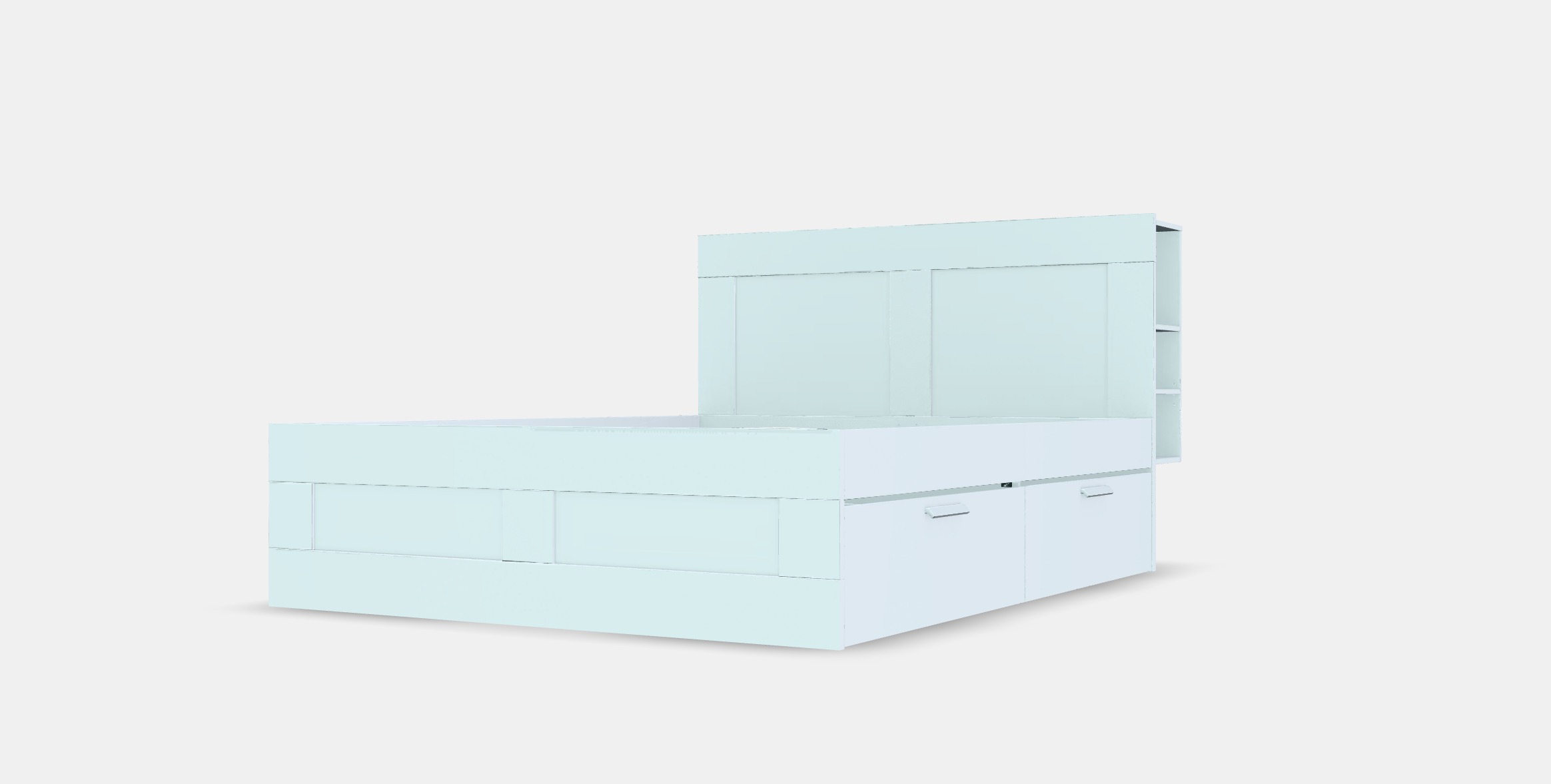BRIMNES Bed frame w storage and headboard 4 3D model_13