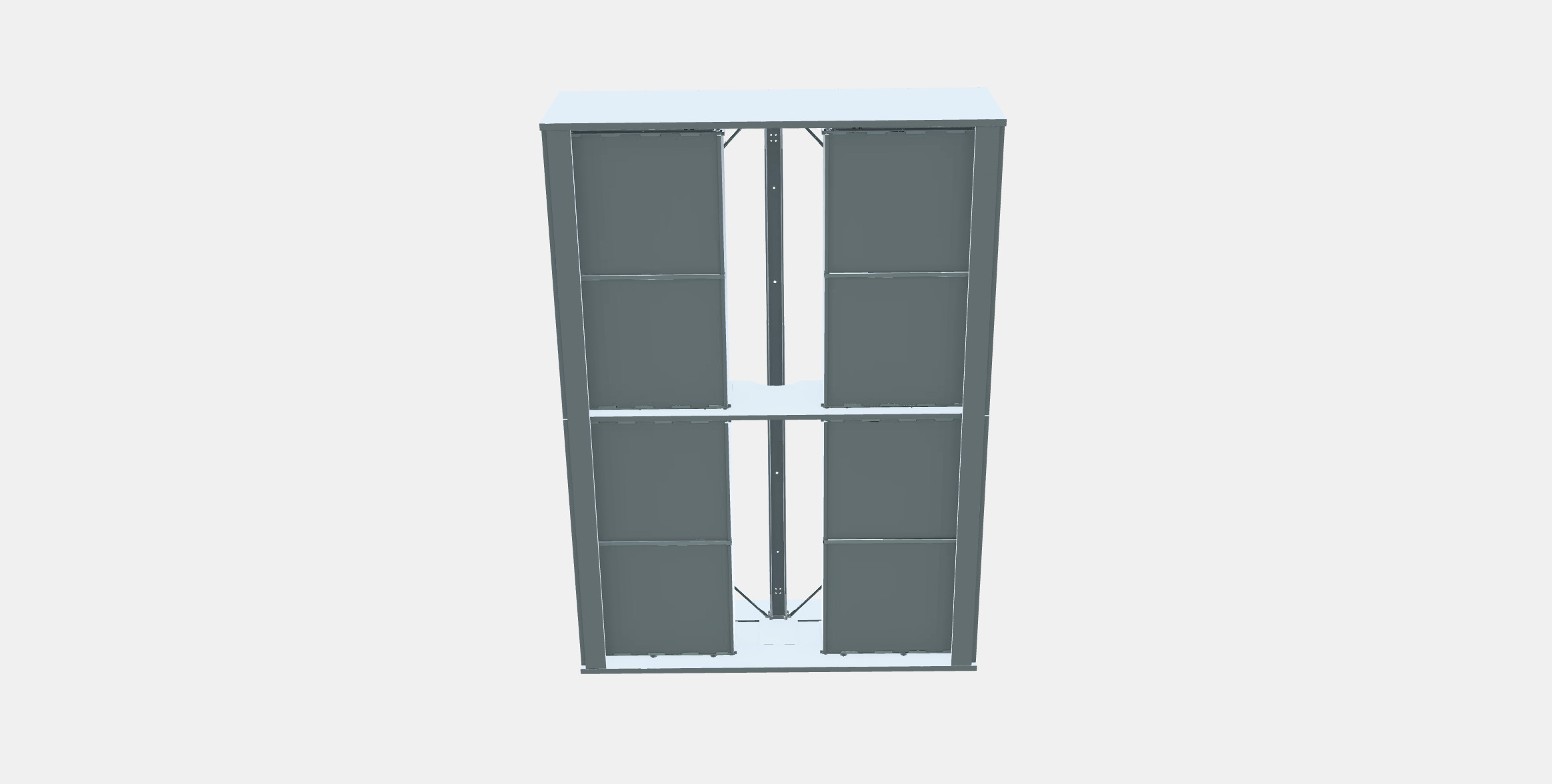 BRIMNES Bed frame with storage 2 3D model_7