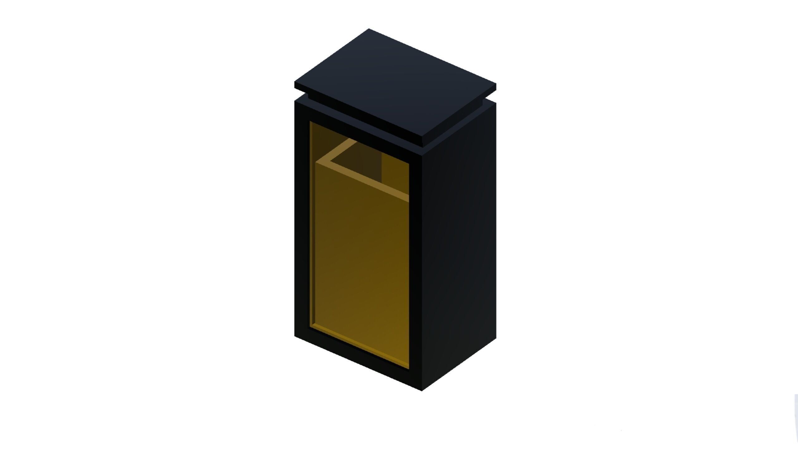 Modern Trashcan Low-poly 3D model_4