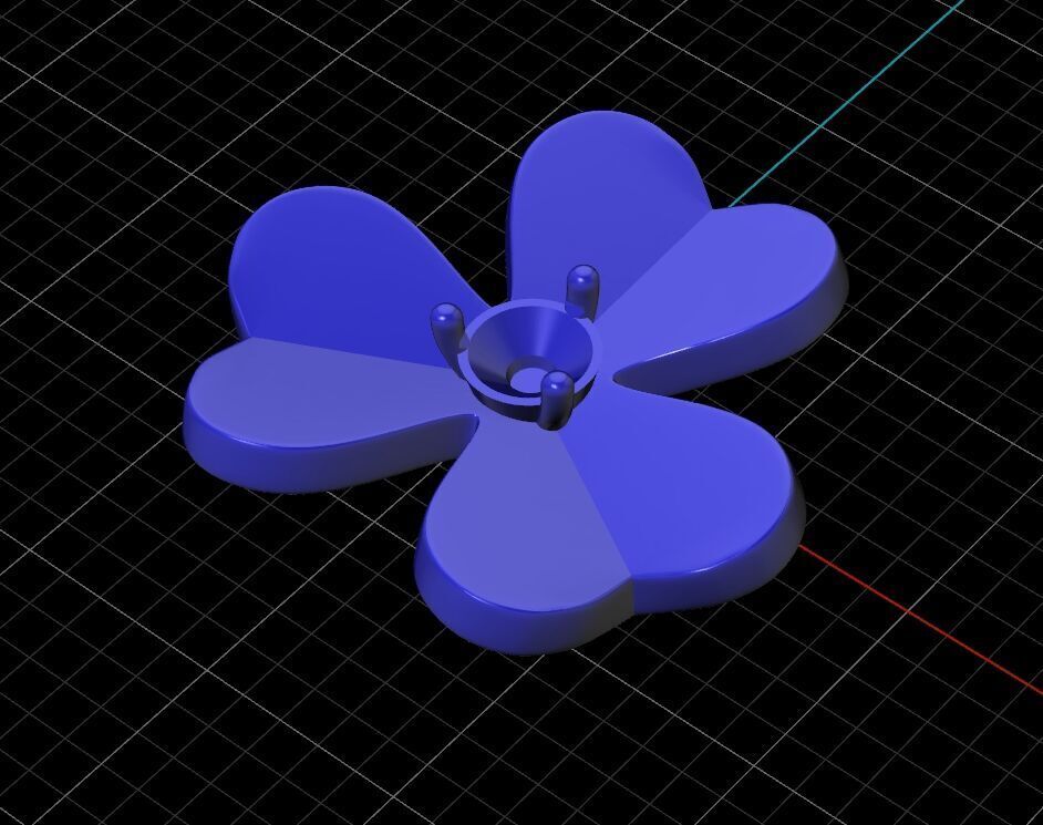 Pendant Flower Diamond Frivole 3D print model_9
