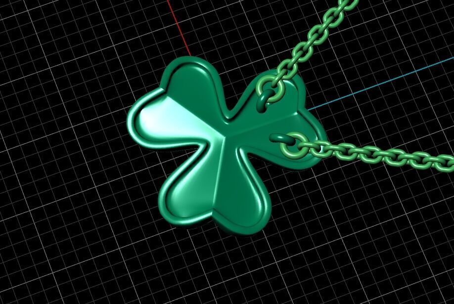 Pendant Flower Diamond Frivole 3D print model_8