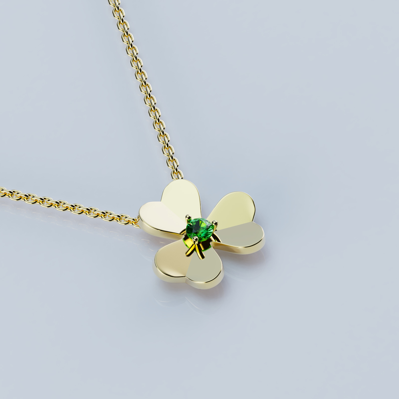 Pendant Flower Diamond Frivole 3D print model_6