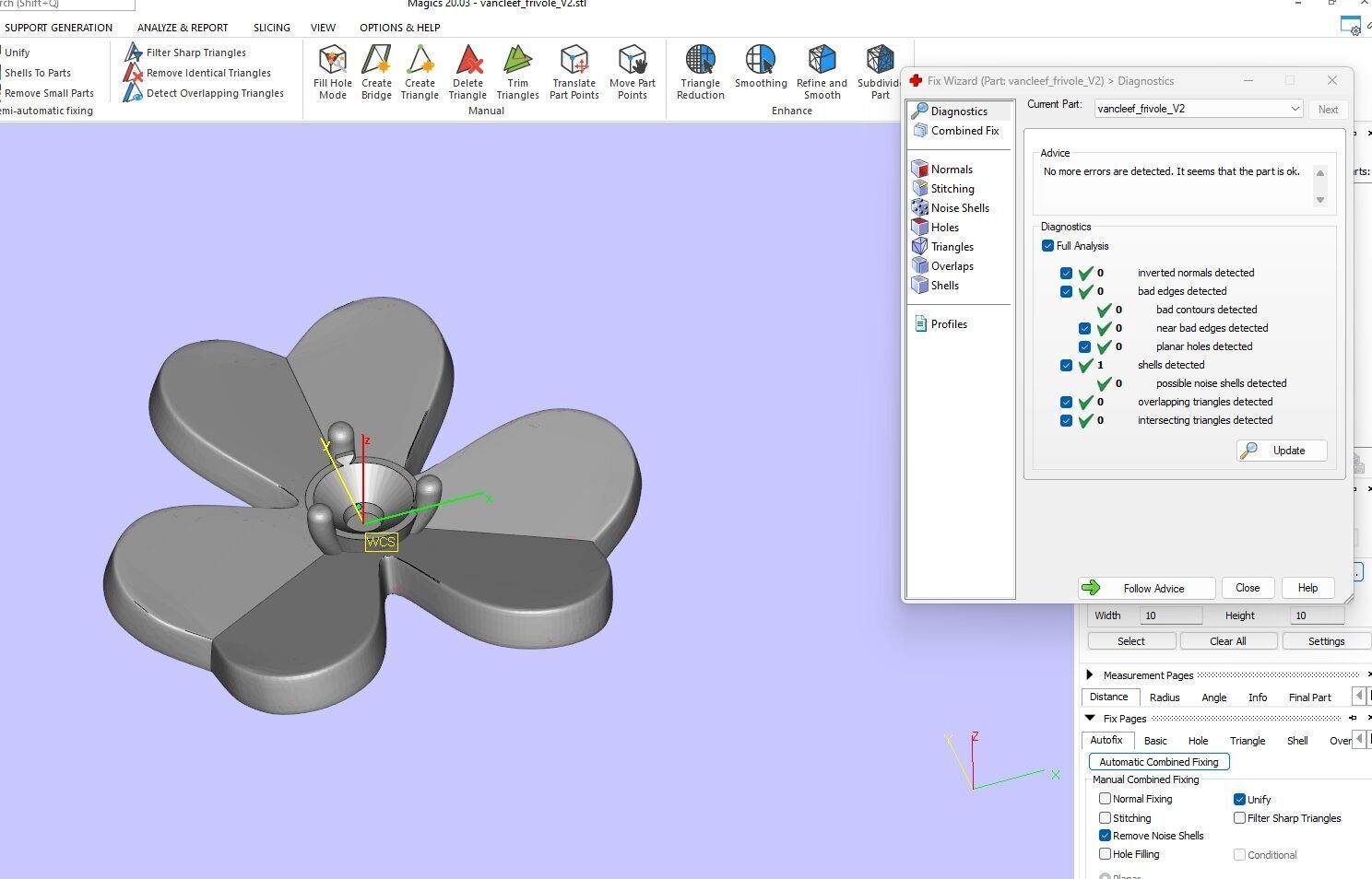 Pendant Flower Diamond Frivole 3D print model_11