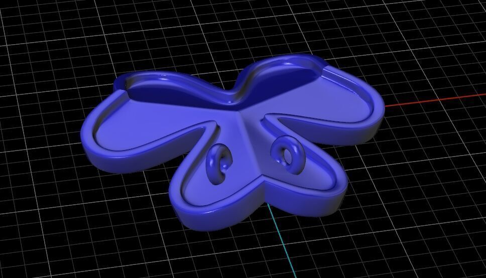 Pendant Flower Diamond Frivole 3D print model_10